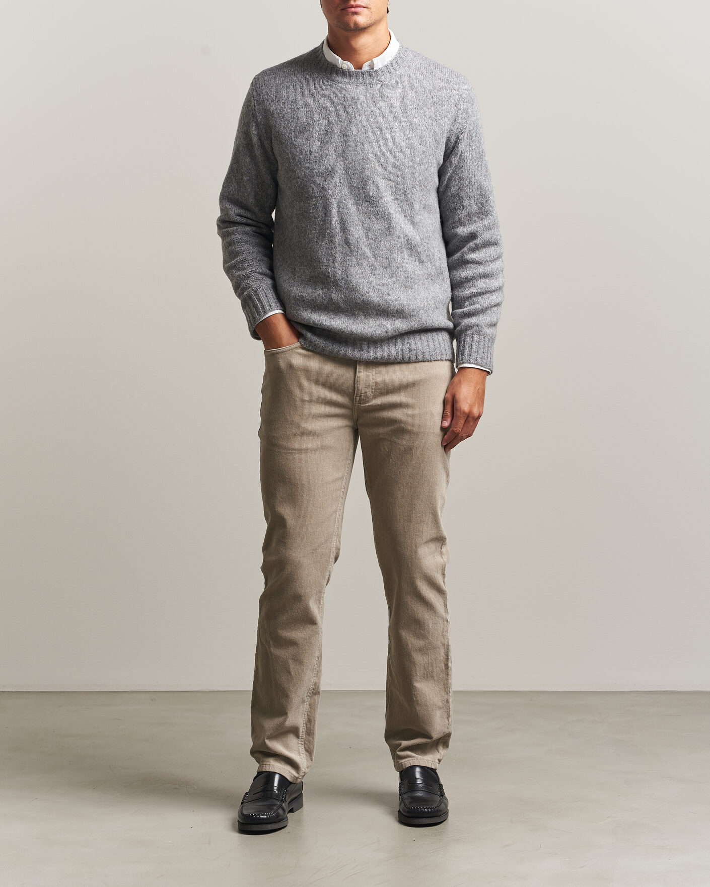 Uomini | Pantaloni | Gant | Regular Fit Corduroy 5-Pocket Pants Mist Taupe