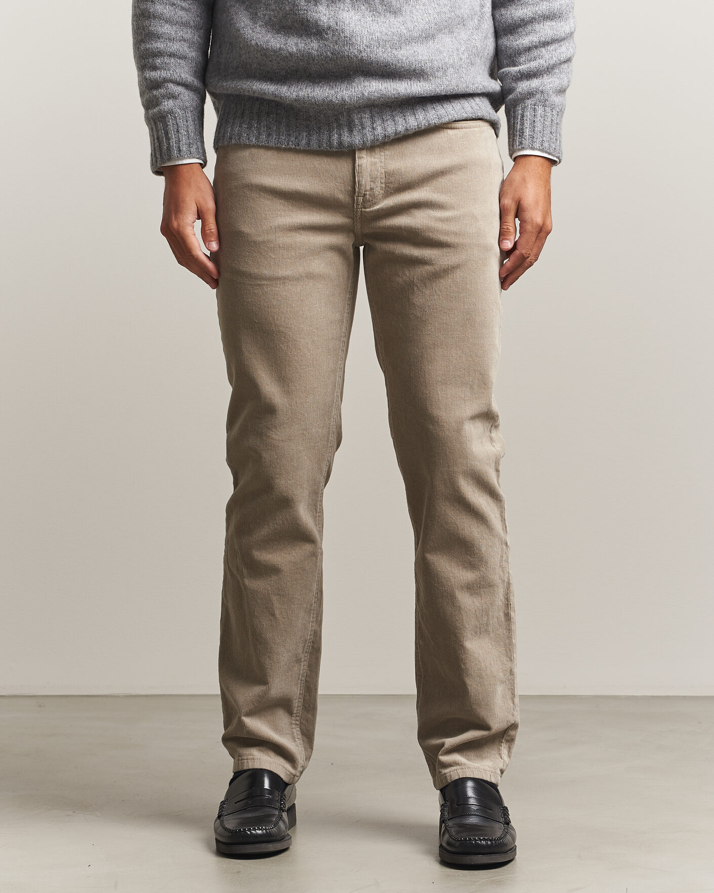 Uomini | Pantaloni | Gant | Regular Fit Corduroy 5-Pocket Pants Mist Taupe