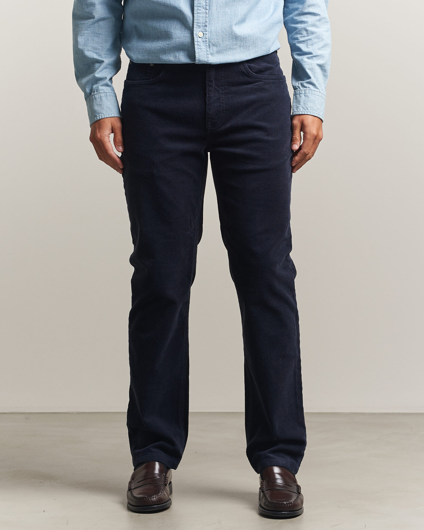 Uomini | Pantaloni | Gant | Regular Fit Corduroy 5-Pocket Pants Evening Blue