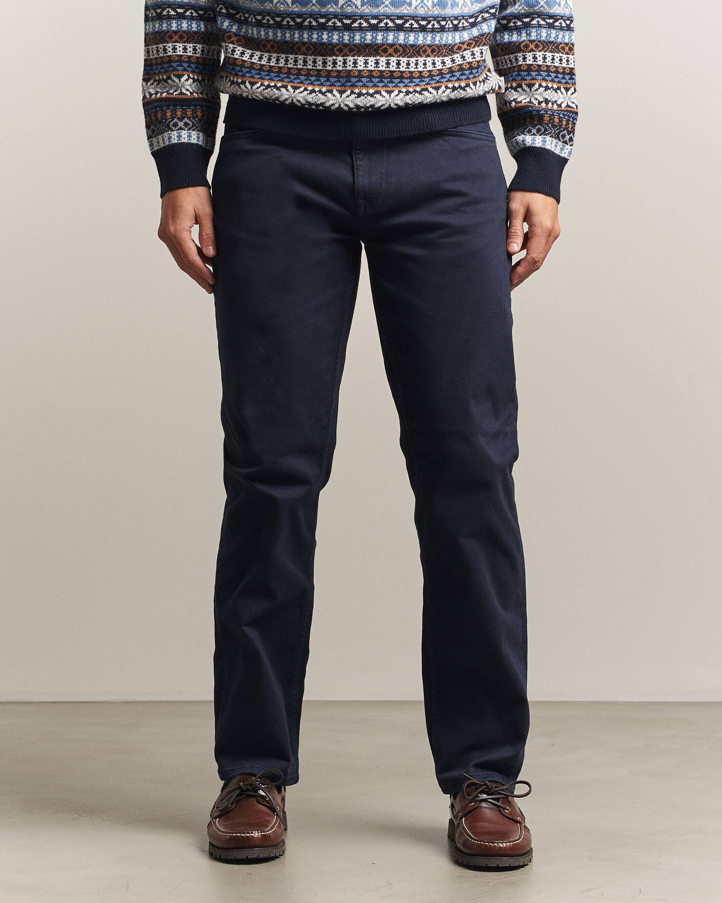 Uomini | Pantaloni | Gant | Regular Fit Moleskin 5-Pocket Pants Evening Blue