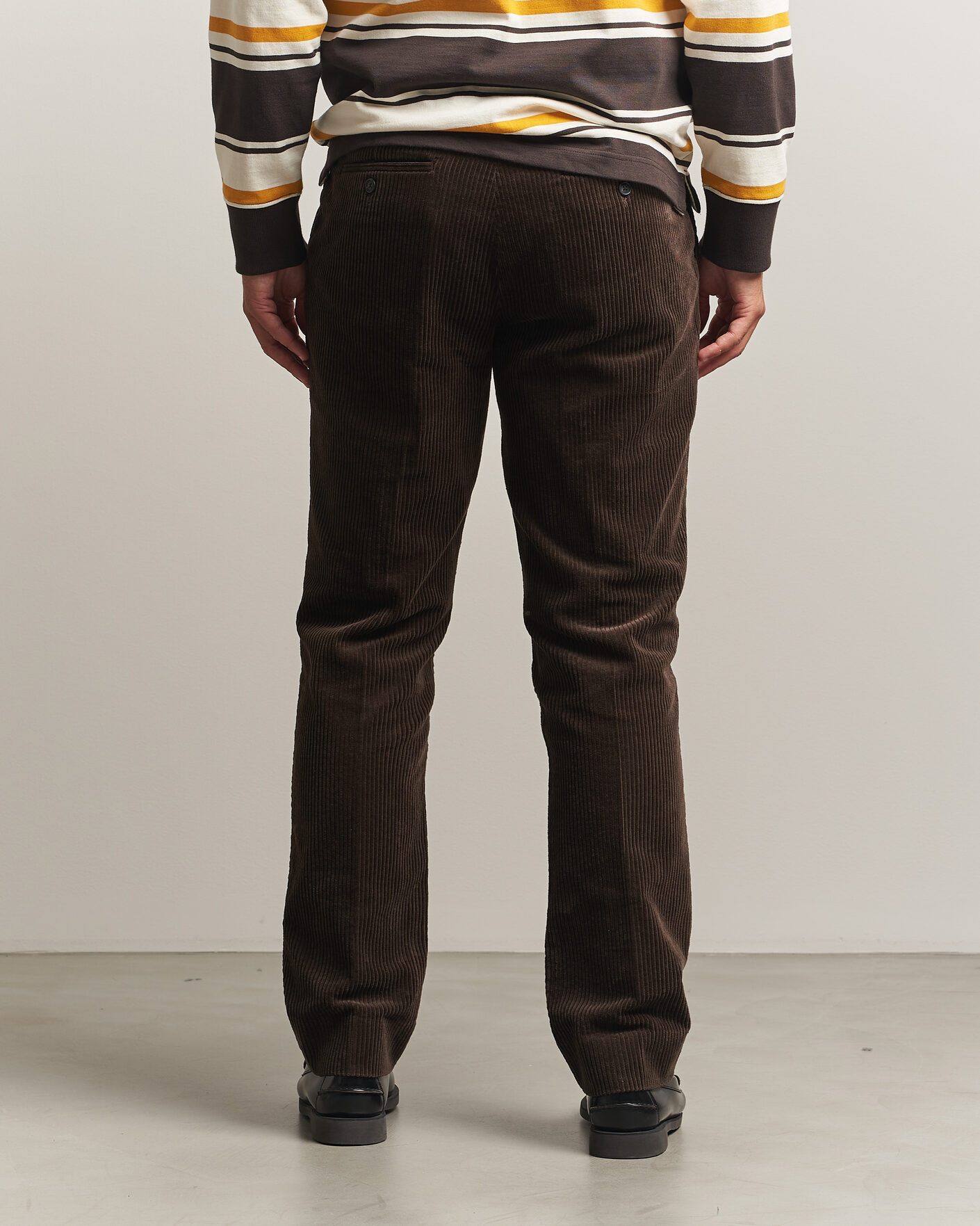 Uomini | Pantaloni | Gant | Corduroy Trousers Black Brown