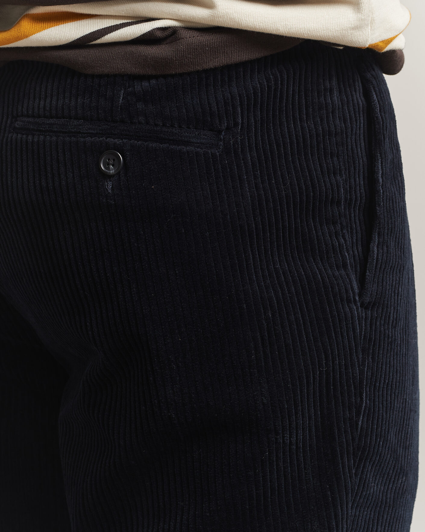 Uomini | Pantaloni | Gant | Corduroy Trousers Evening Blue