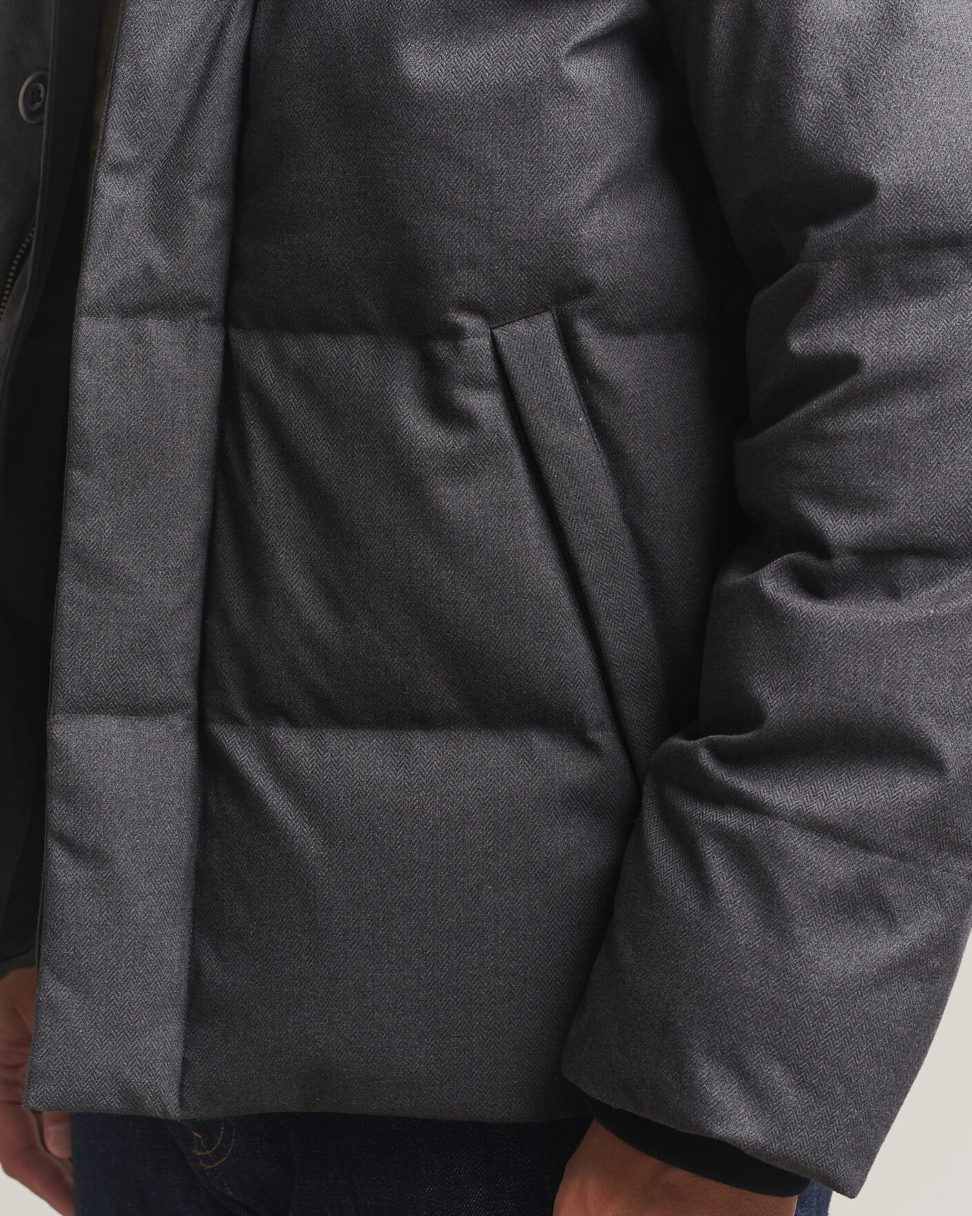 Uomini | Giacche | Gant | Flannel Down Hooded Jacket Black Grey