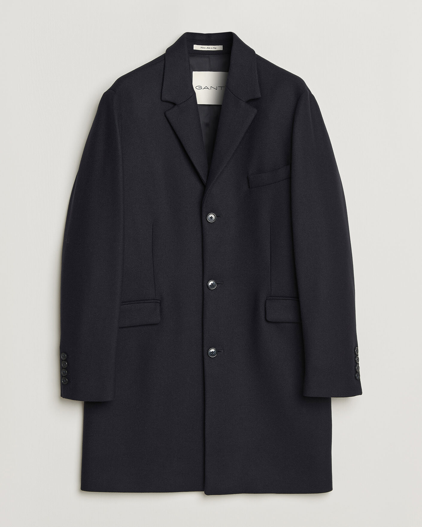 Uomini | Giacche | Gant | Classic Wool/Cashmere Coat Evening Blue