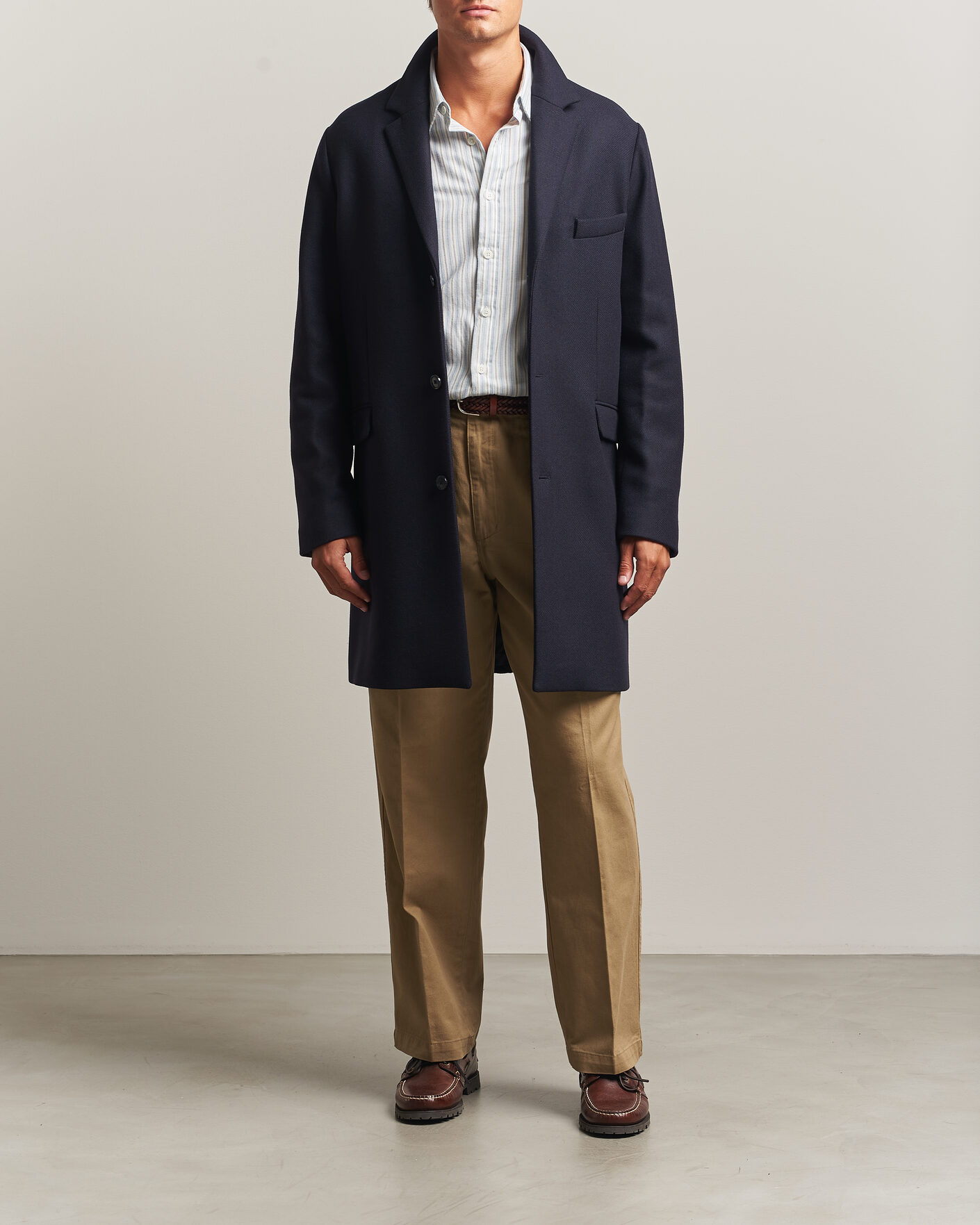 Uomini | Giacche | Gant | Classic Wool/Cashmere Coat Evening Blue