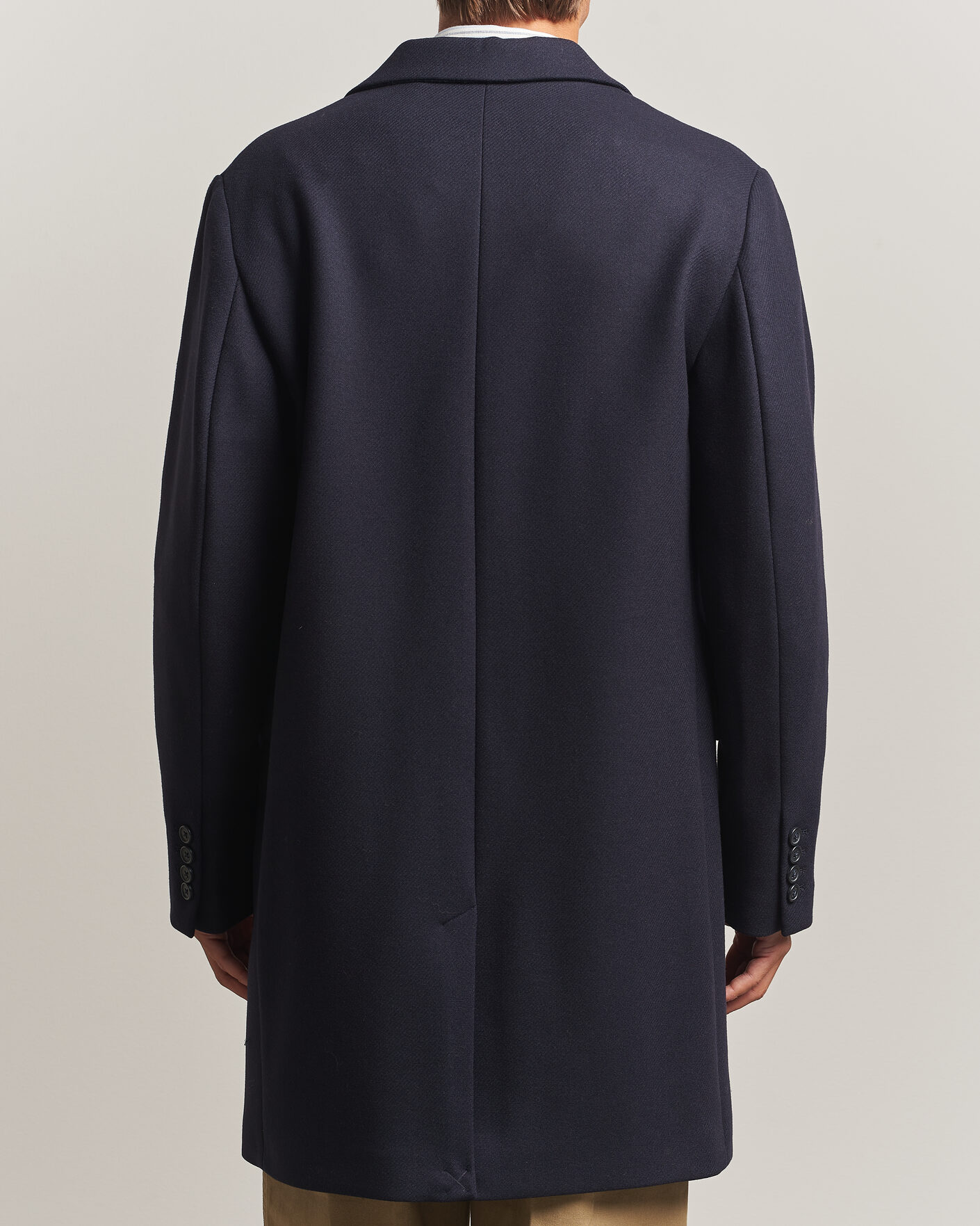 Uomini | Giacche | Gant | Classic Wool/Cashmere Coat Evening Blue