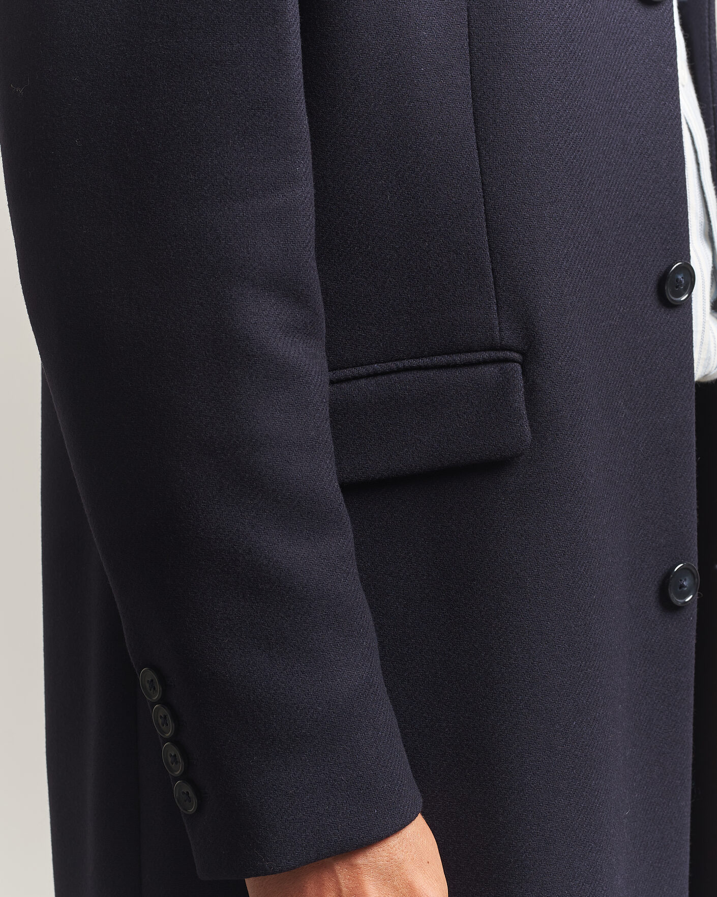 Uomini | Giacche | Gant | Classic Wool/Cashmere Coat Evening Blue