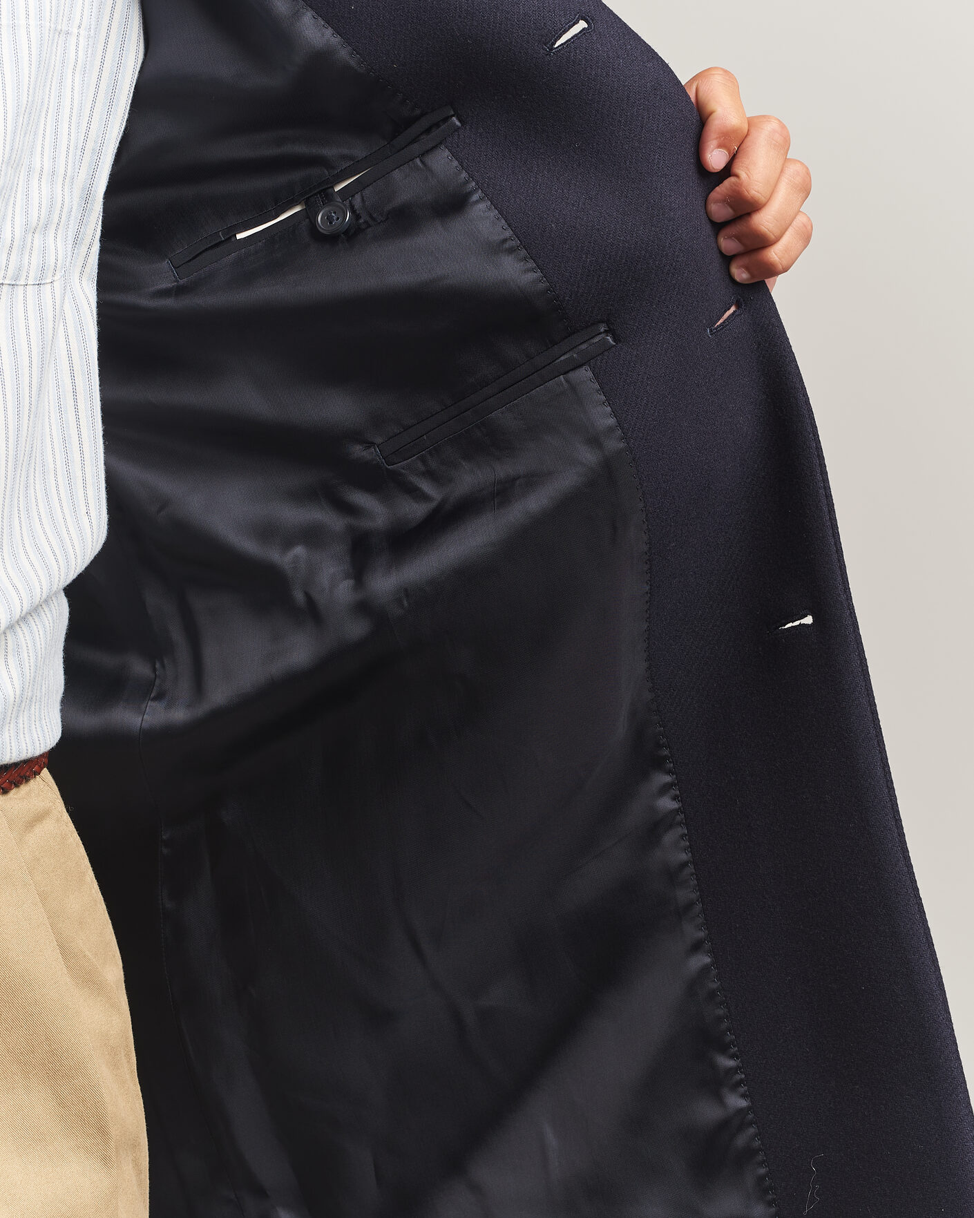 Uomini | Giacche | Gant | Classic Wool/Cashmere Coat Evening Blue