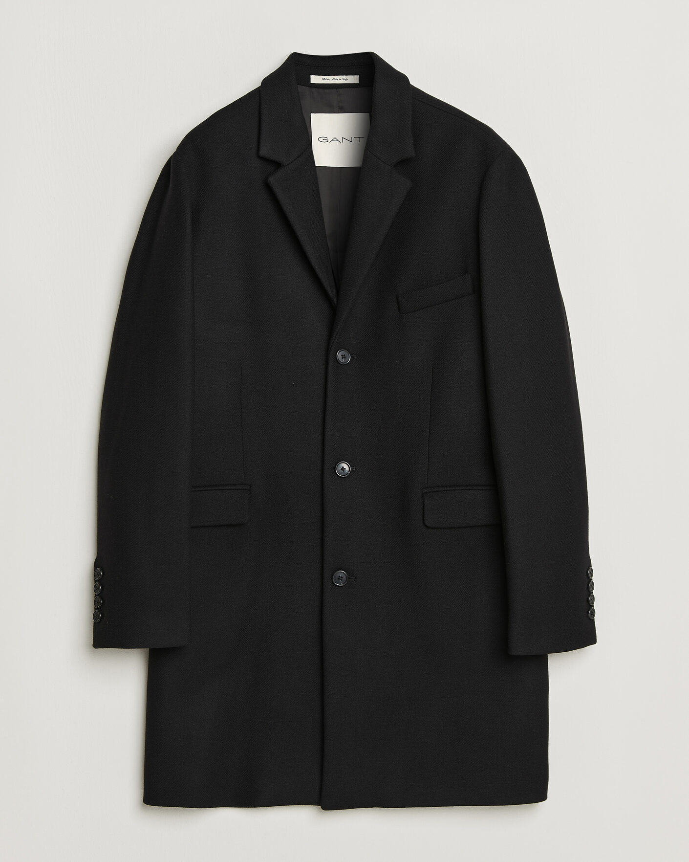 Uomini | Giacche | Gant | Classic Wool/Cashmere Coat Black