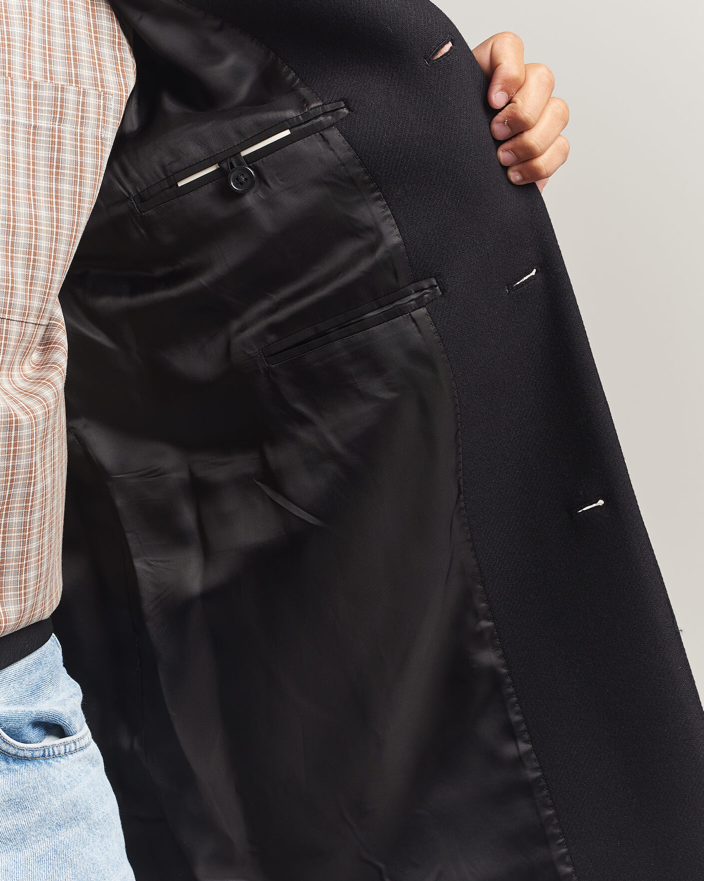 Uomini | Giacche | Gant | Classic Wool/Cashmere Coat Black
