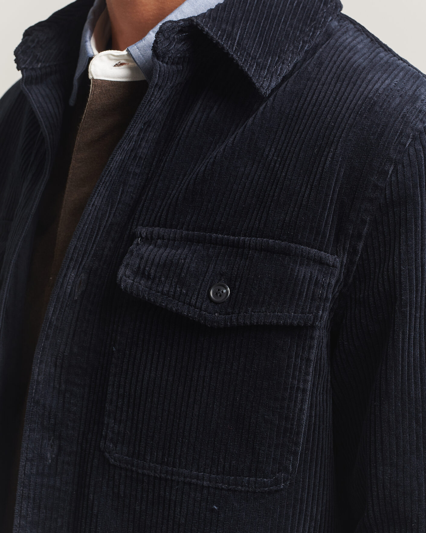 Uomini | Camicie | Gant | Regular Fit Corduroy Overshirt Evening Blue