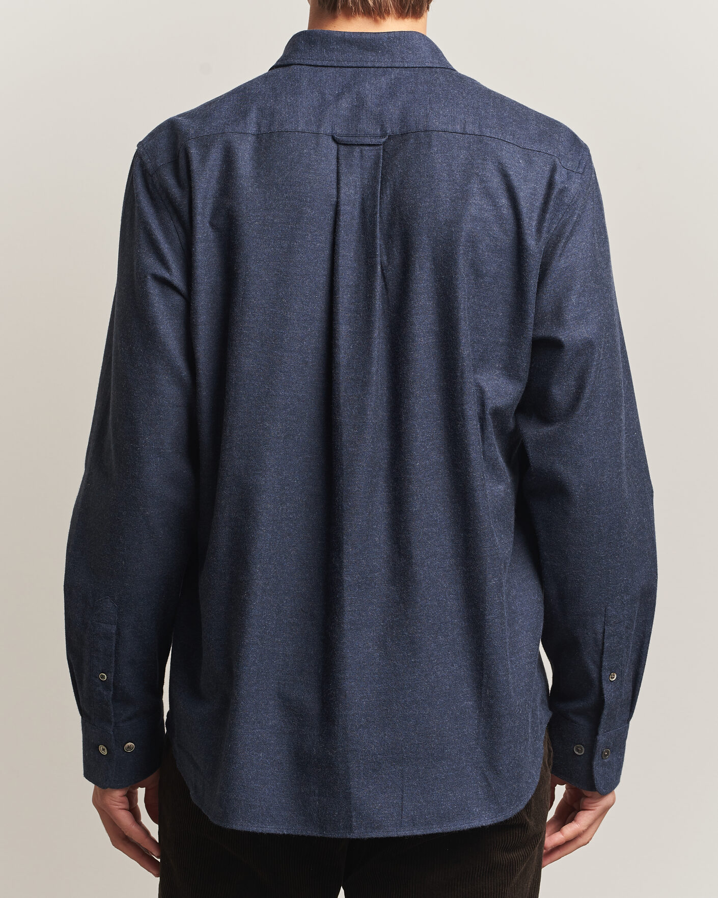 Uomini | Camicie | Gant | Regular Fit Flannel Shirt Dark Navy Melange