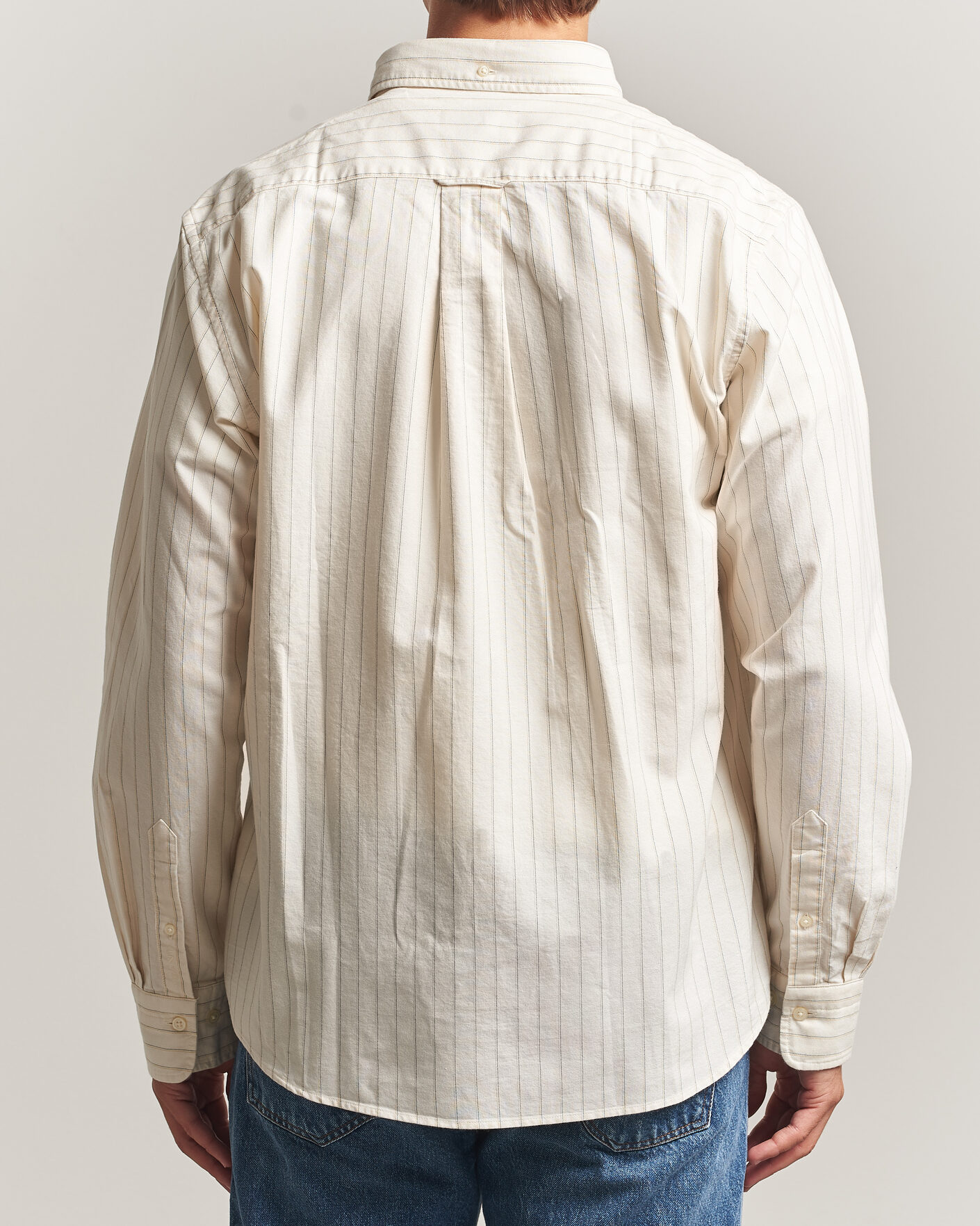 Uomini | Camicie | Gant | Regular Fit Archive Oxford Striped Shirt Cream