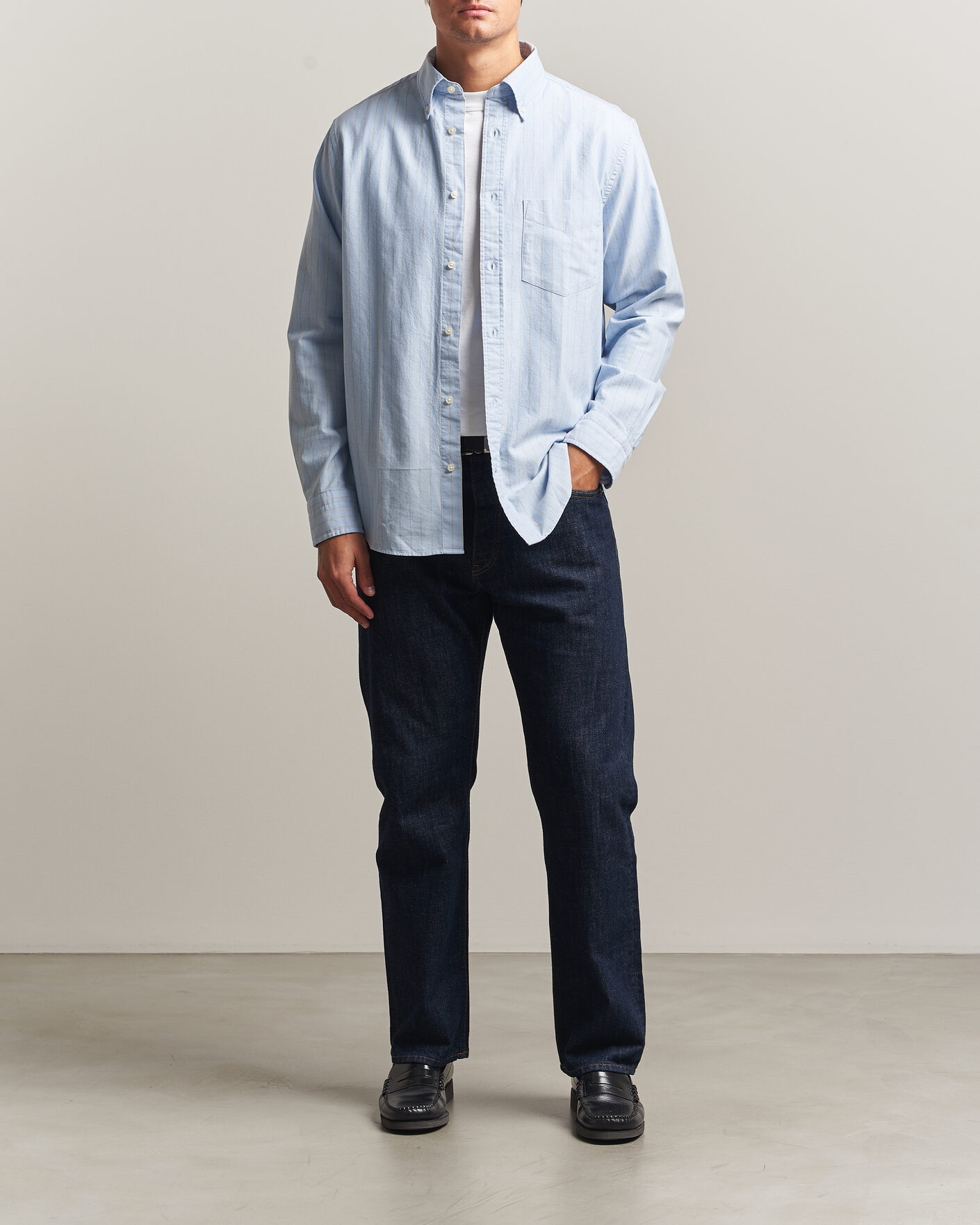 Uomini | Camicie | Gant | Regular Fit Archive Oxford Striped Shirt Clear Sky