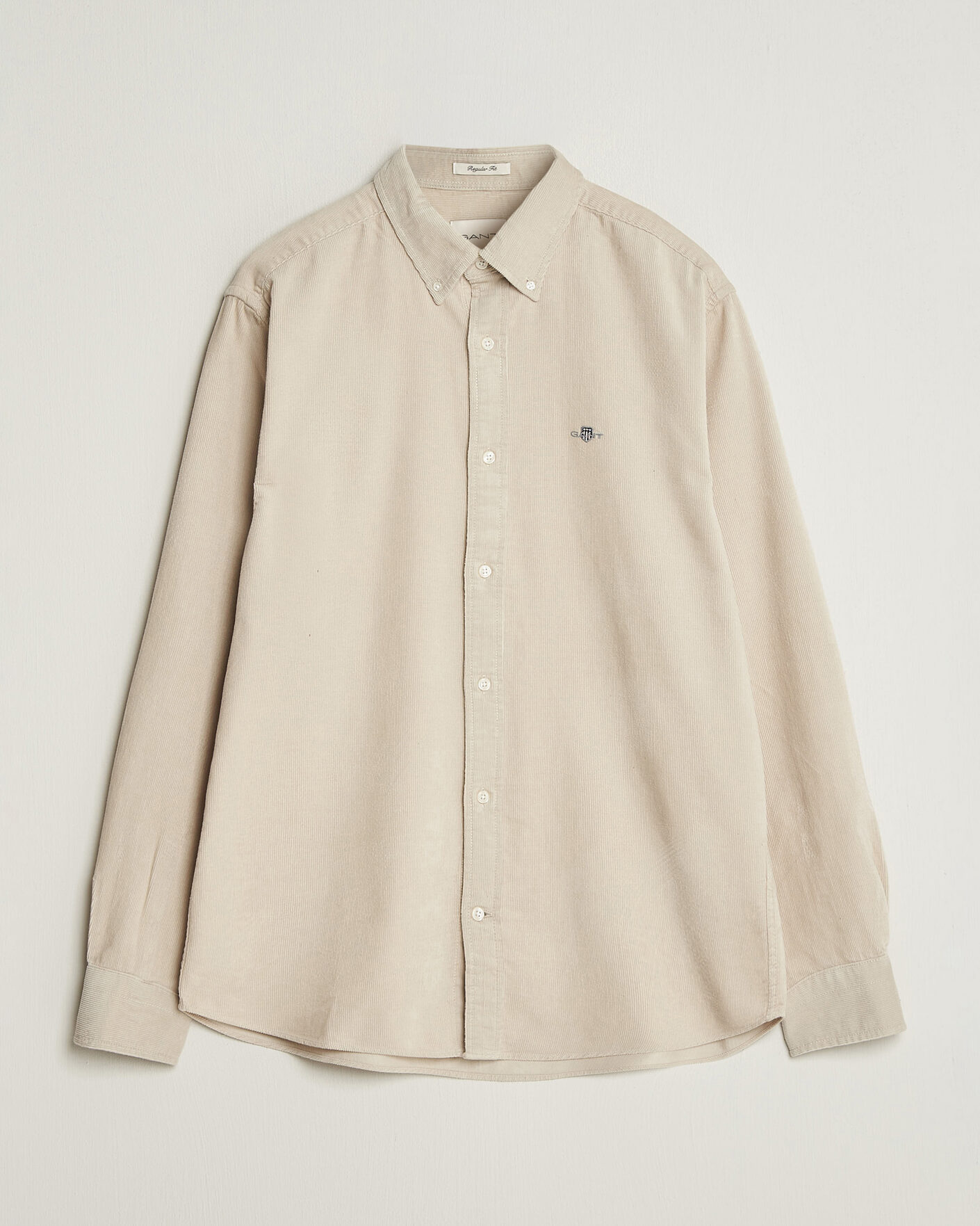 Uomini | Camicie | Gant | Regular Fit Corduroy Shirt Clay Beige