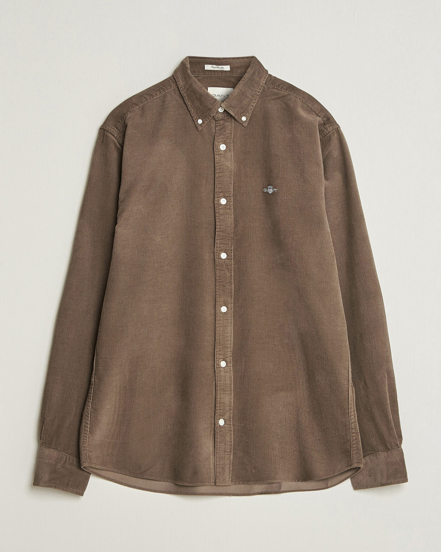 Uomini | Camicie | Gant | Regular Fit Corduroy Shirt Faded Taupe
