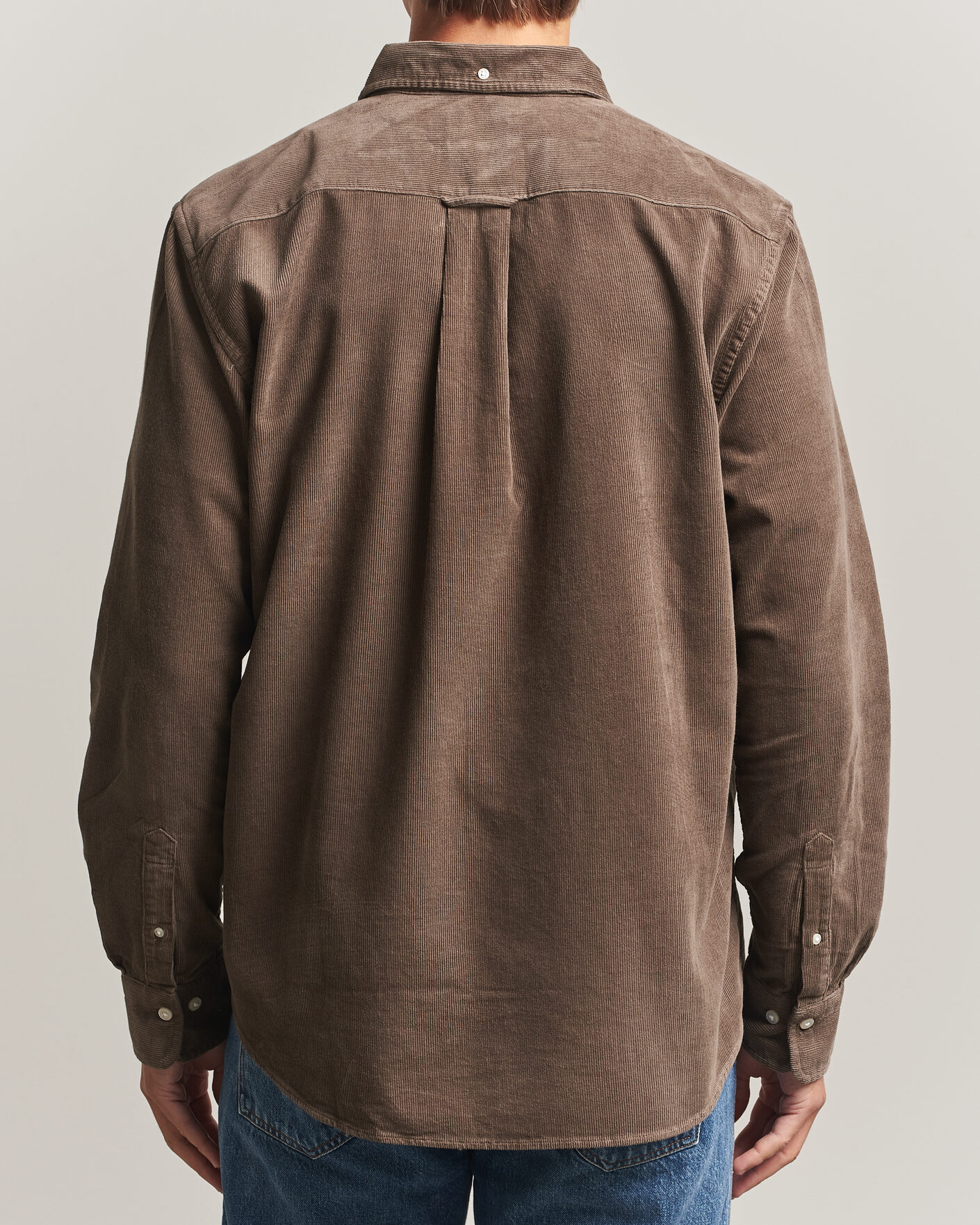 Uomini | Camicie | Gant | Regular Fit Corduroy Shirt Faded Taupe