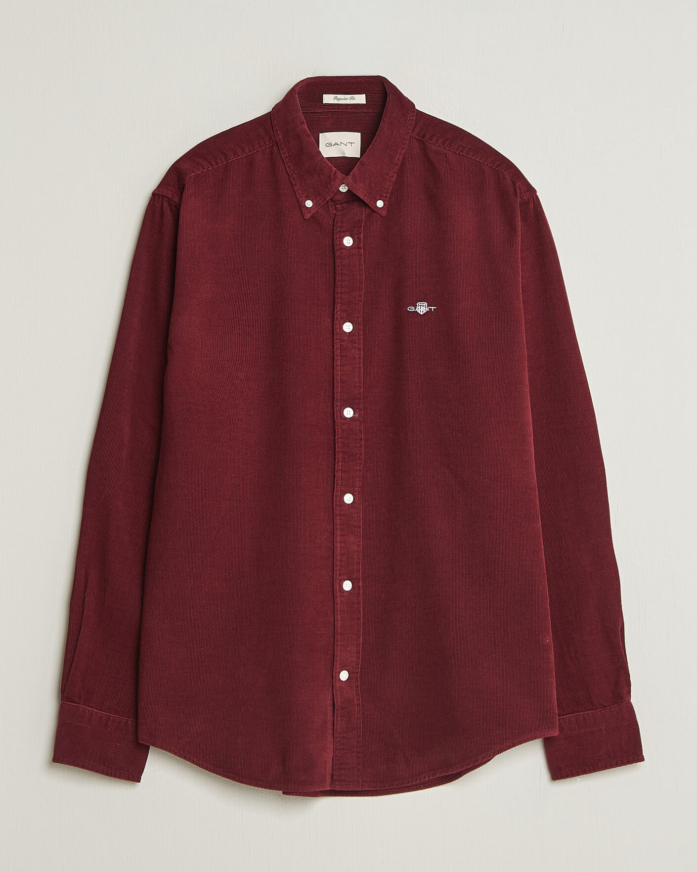 Uomini | Camicie | Gant | Regular Fit Corduroy Shirt Deep Grape Wine