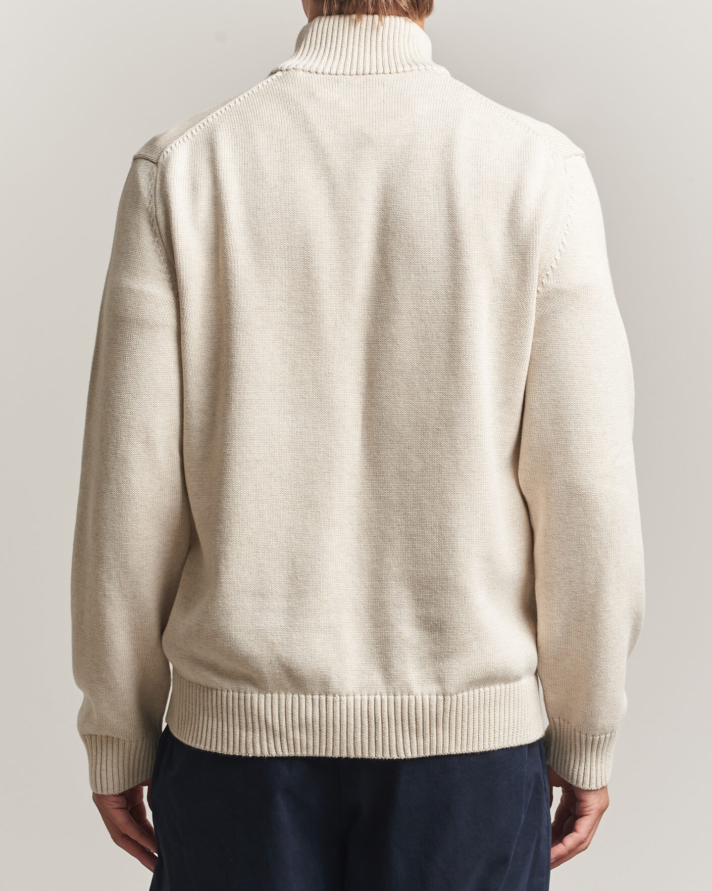 Uomini | Maglieria | Gant | Casual Cotton Half Zip Seed Melange