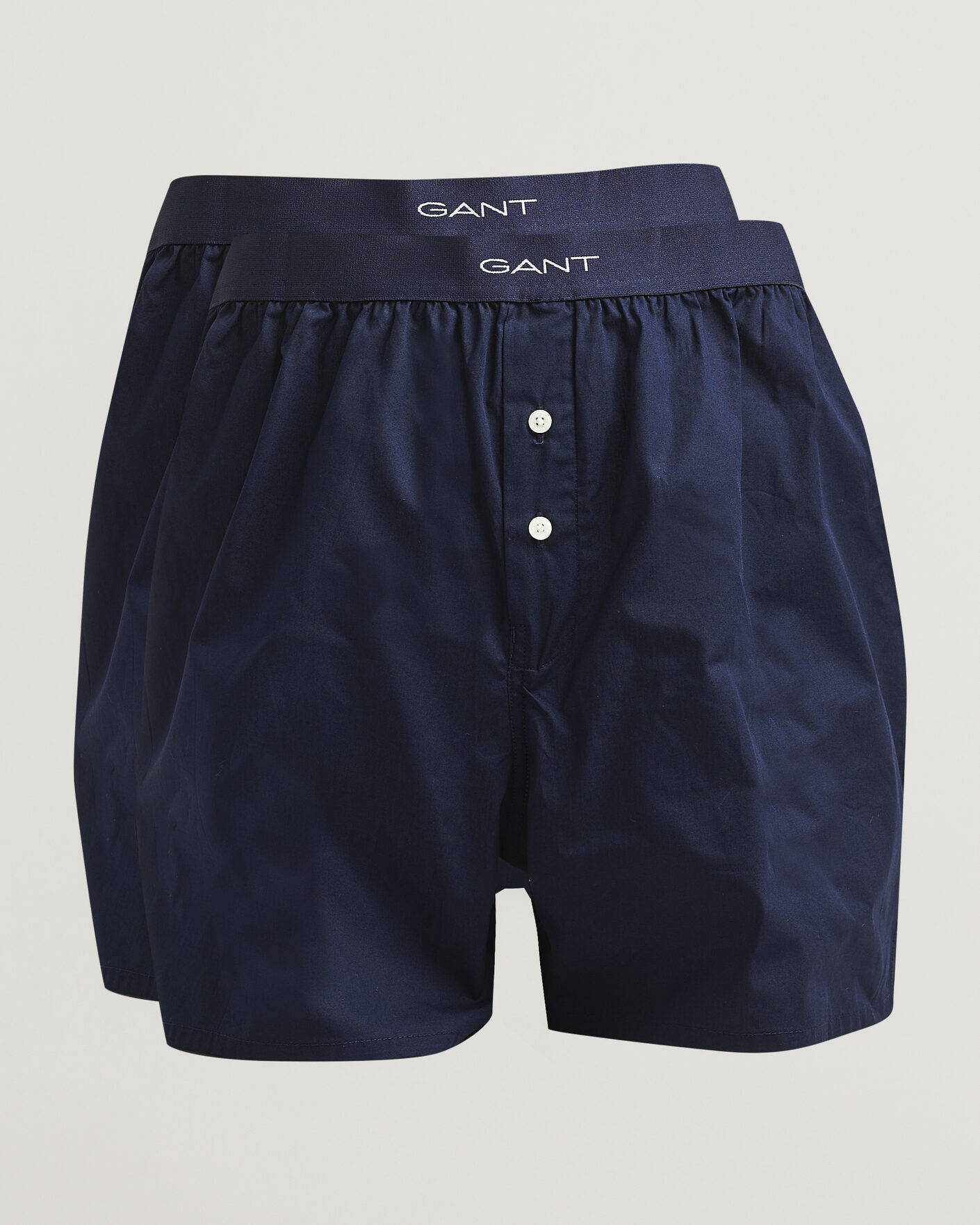 Uomini | Biancheria intima | Gant | 2-Pack Woven Boxer Shorts Evening Blue