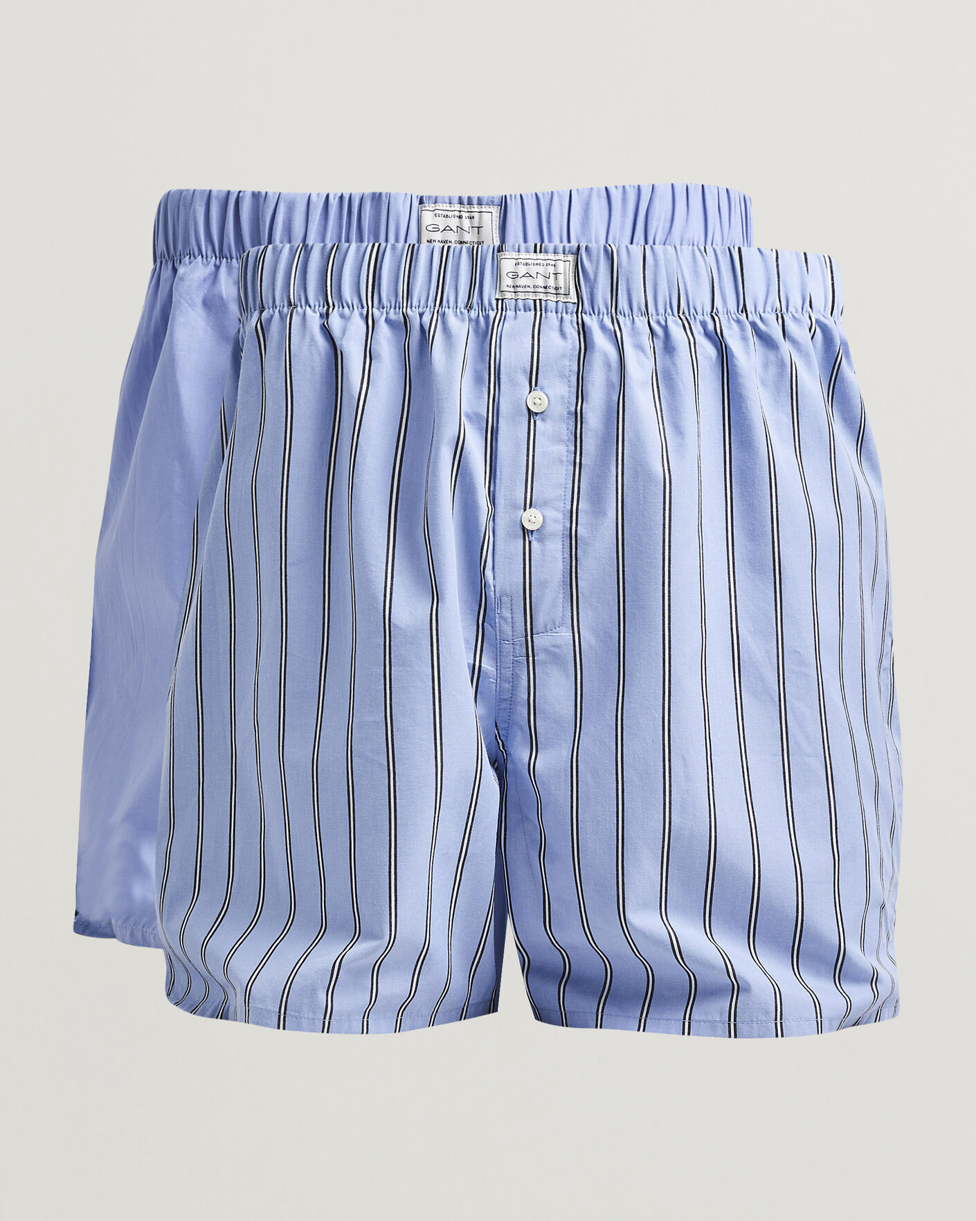 Uomini | Biancheria intima | Gant | 2-Pack Woven Boxer Shorts Light Blue