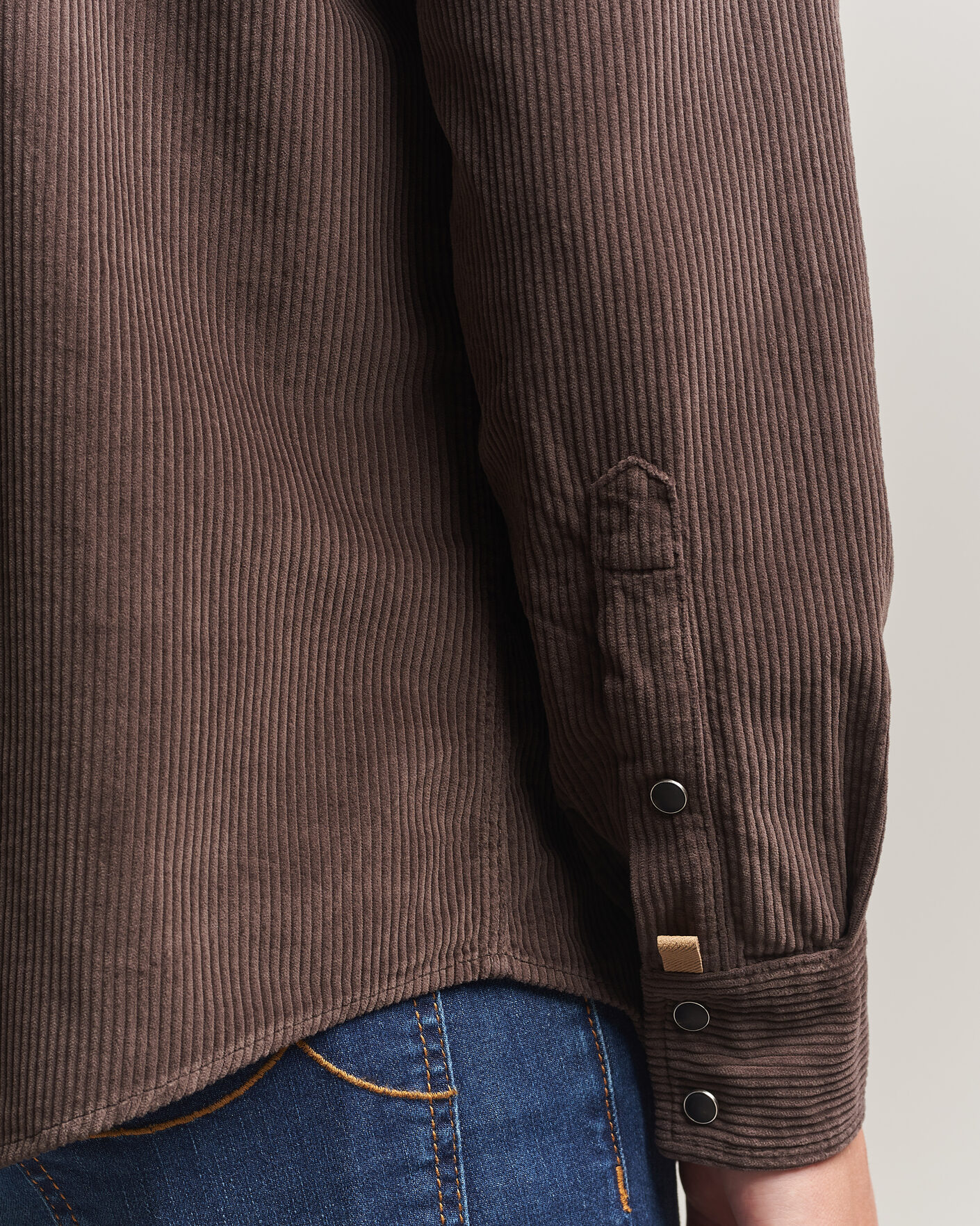 Uomini | Camicie | Jacob Cohën | Cord Pocket Overshirt Brown