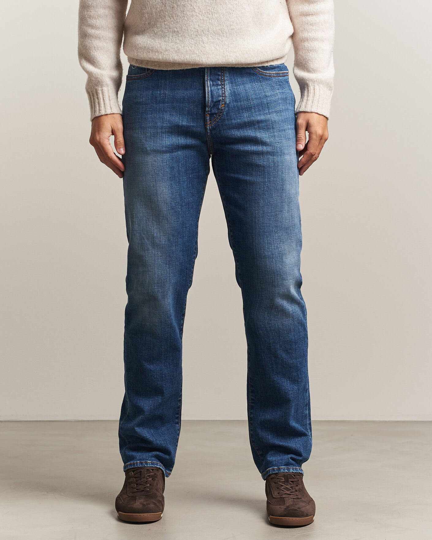 Uomini | Jeans | Jacob Cohën | Edos Regular Straight Fit Jeans Mid Blue