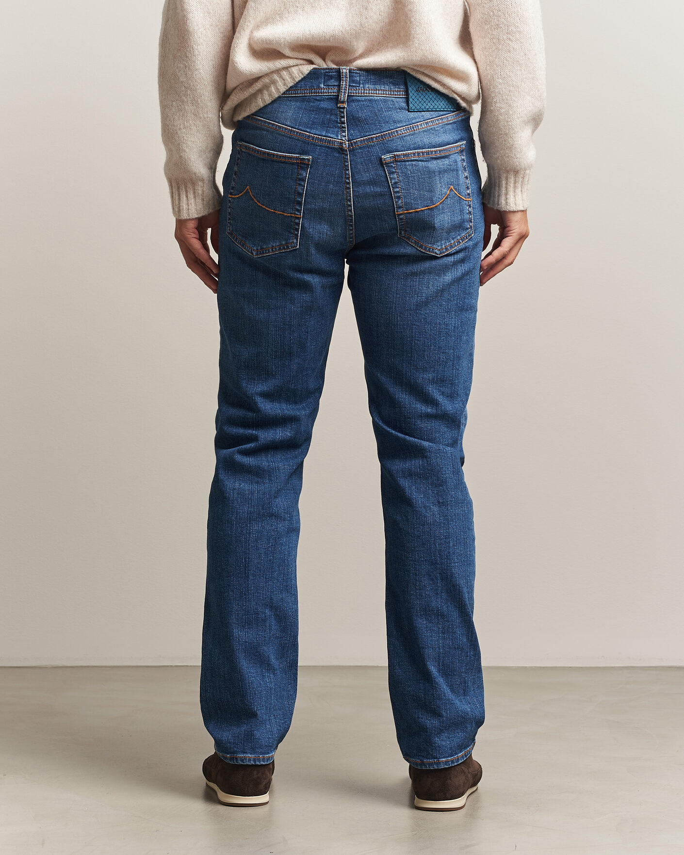 Uomini | Jeans | Jacob Cohën | Edos Regular Straight Fit Jeans Mid Blue