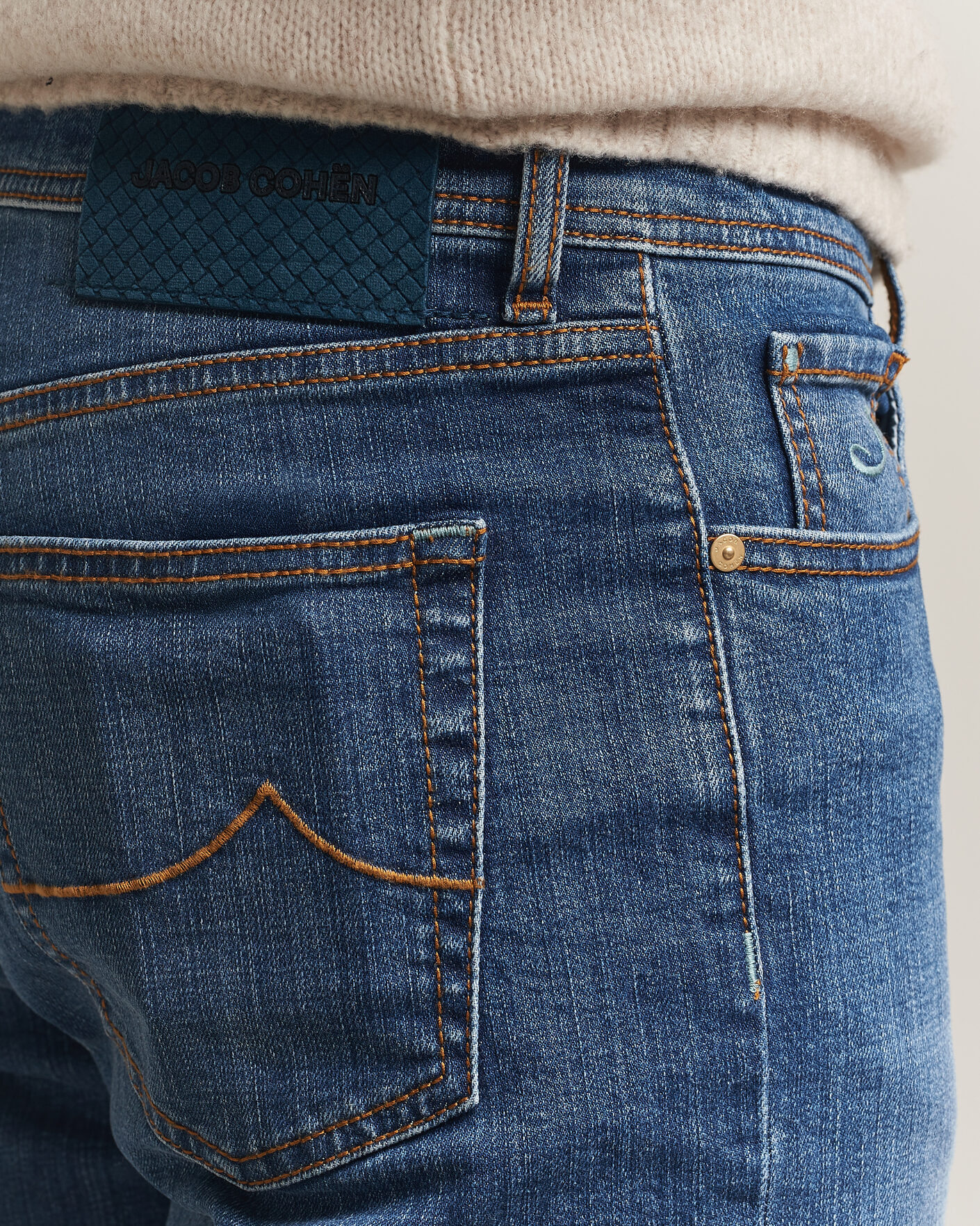 Uomini | Jeans | Jacob Cohën | Edos Regular Straight Fit Jeans Mid Blue