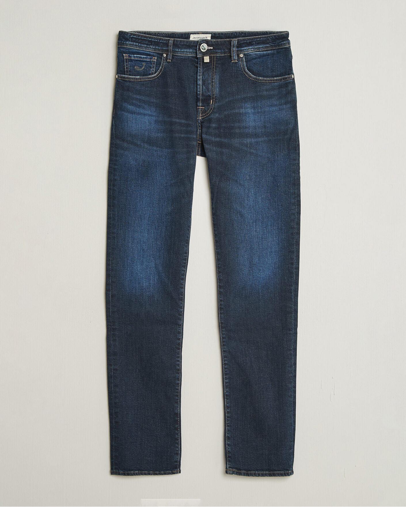 Uomini | Jeans | Jacob Cohën | Bard Slim Fit Apres Ski Patch Stretch Jeans Blue