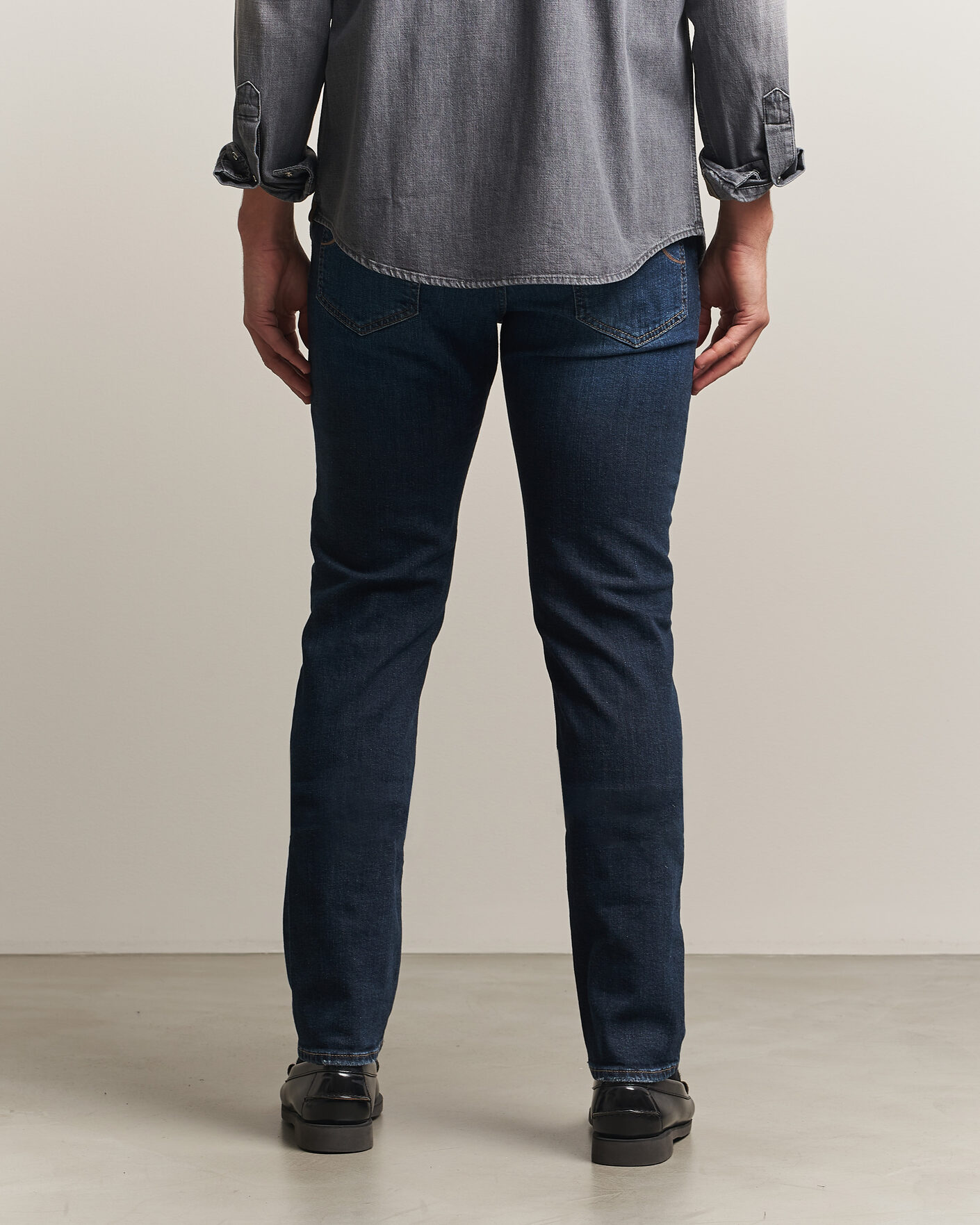 Uomini | Jeans | Jacob Cohën | Bard Slim Fit Apres Ski Patch Stretch Jeans Blue