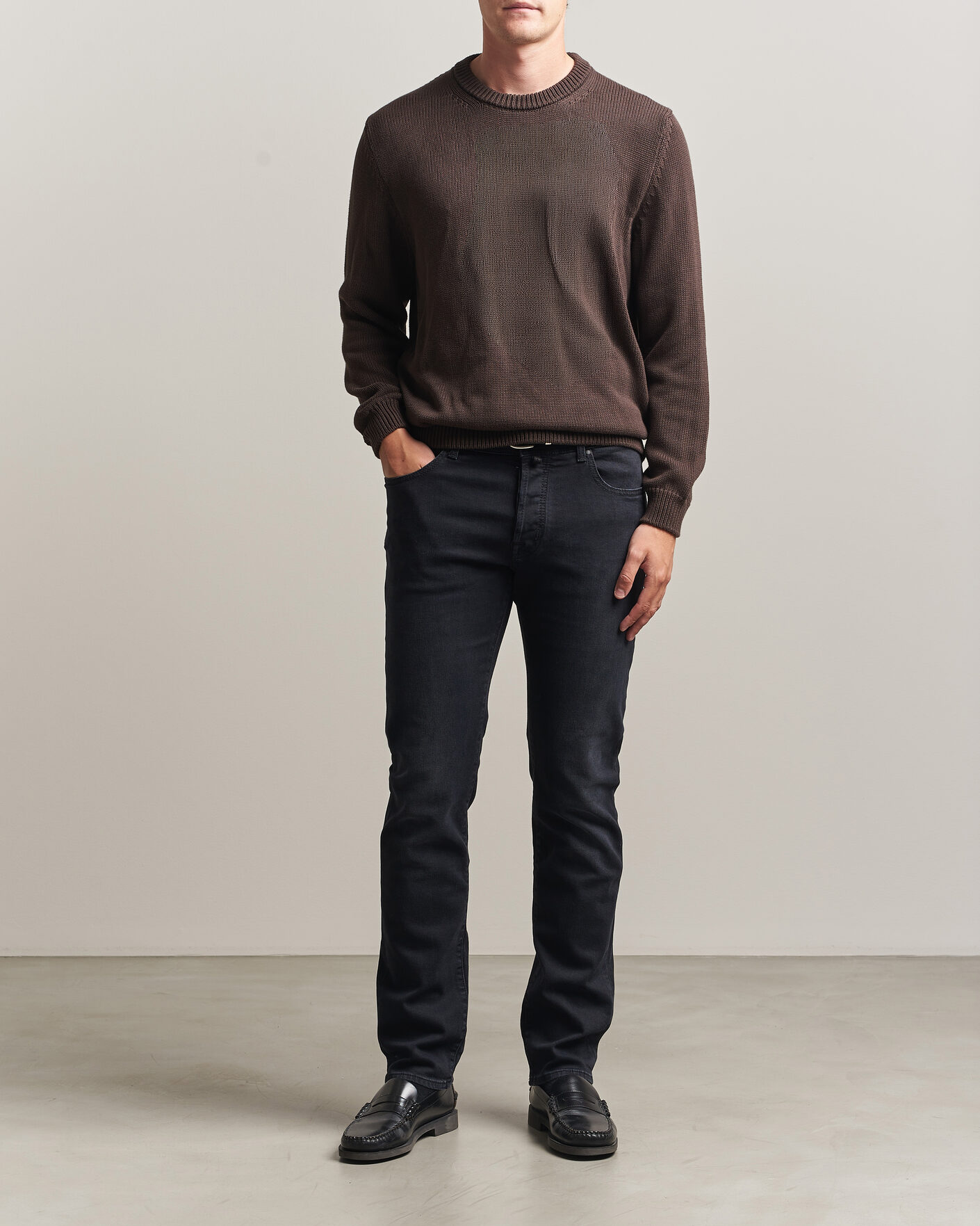 Uomini | Jeans | Jacob Cohën | Bard Slim Fit Stretch Jeans Washed Black