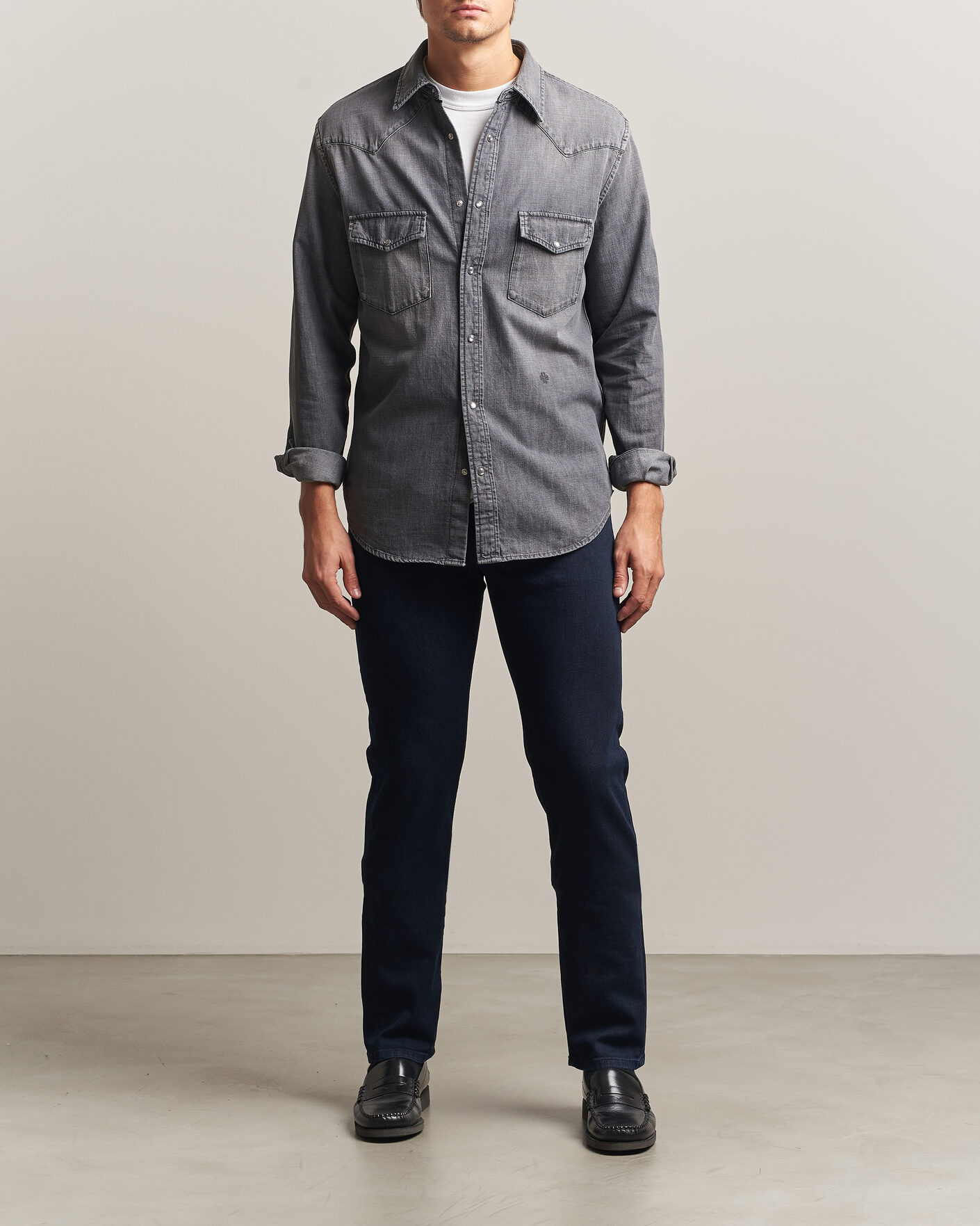 Uomini | Jeans | Jacob Cohën | Bard Slim Fit Stretch Jeans Overdyed Blue