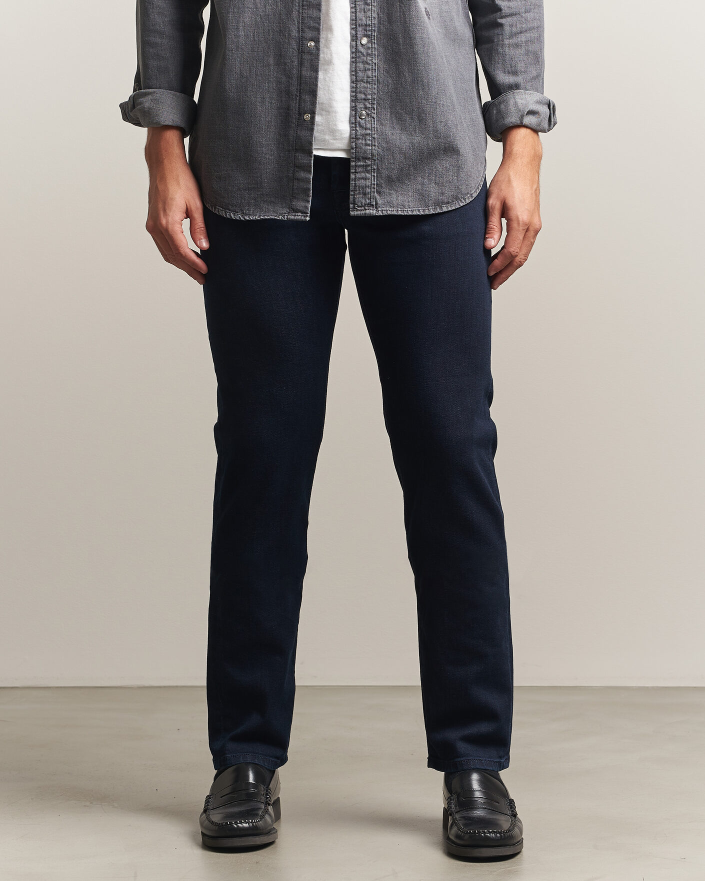 Uomini | Jeans | Jacob Cohën | Bard Slim Fit Stretch Jeans Overdyed Blue