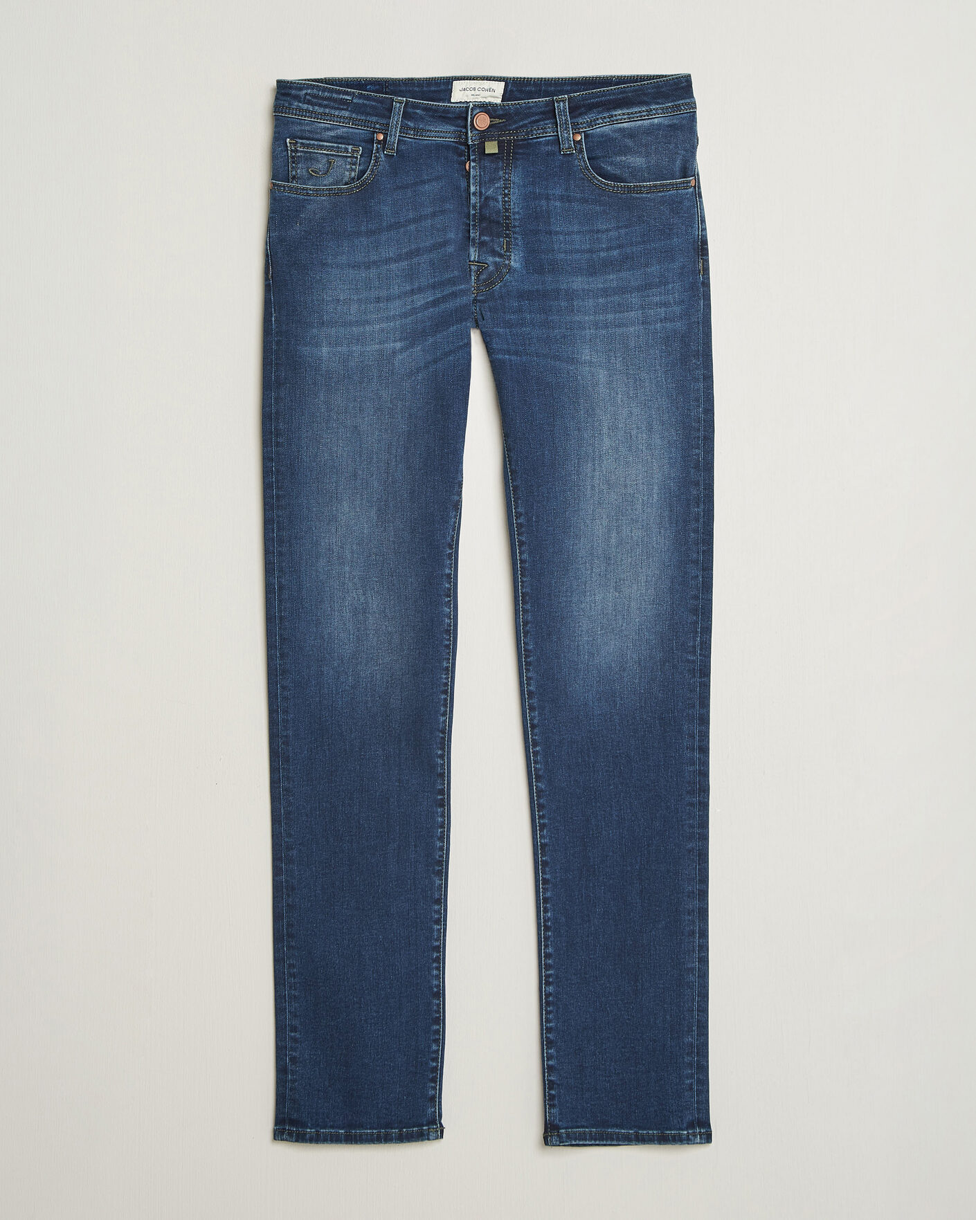 Uomini | Jeans | Jacob Cohën | Bard Slim Fit Stretch Jeans Mid Blue