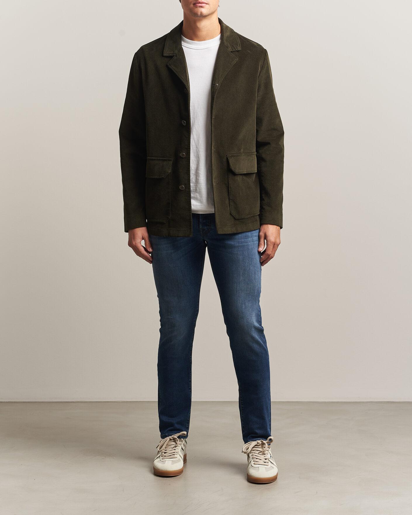 Uomini | Jeans | Jacob Cohën | Bard Slim Fit Stretch Jeans Mid Blue