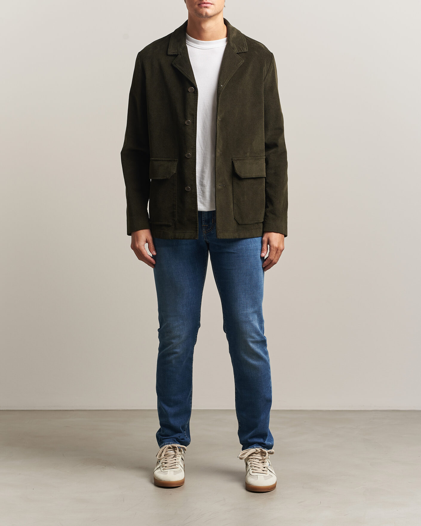 Uomini | Jeans | Jacob Cohën | Bard Fast Slim Fit Stretch Jeans Mid Blue