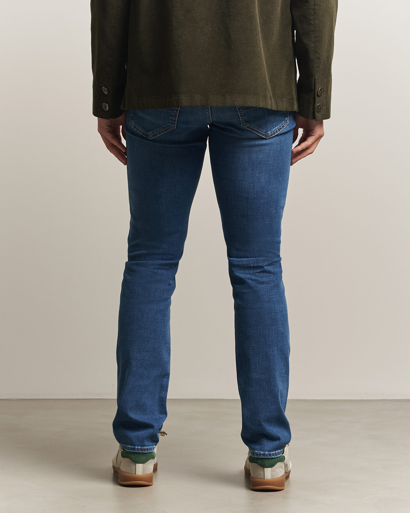 Uomini | Jeans | Jacob Cohën | Bard Fast Slim Fit Stretch Jeans Mid Blue