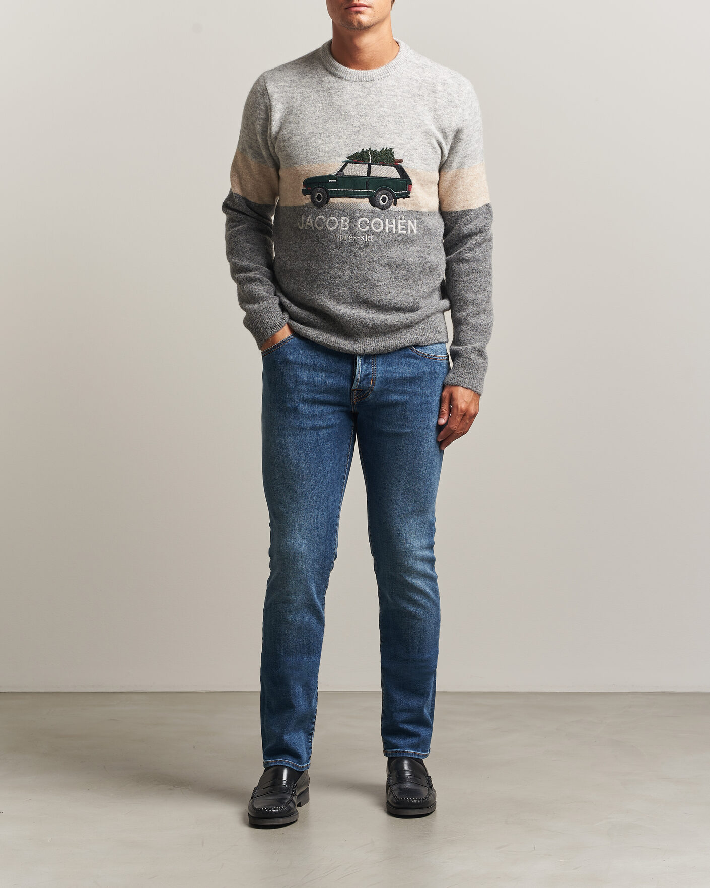 Uomini | Jeans | Jacob Cohën | Nick F1 Slim Fit Stretch Jeans Light Blue