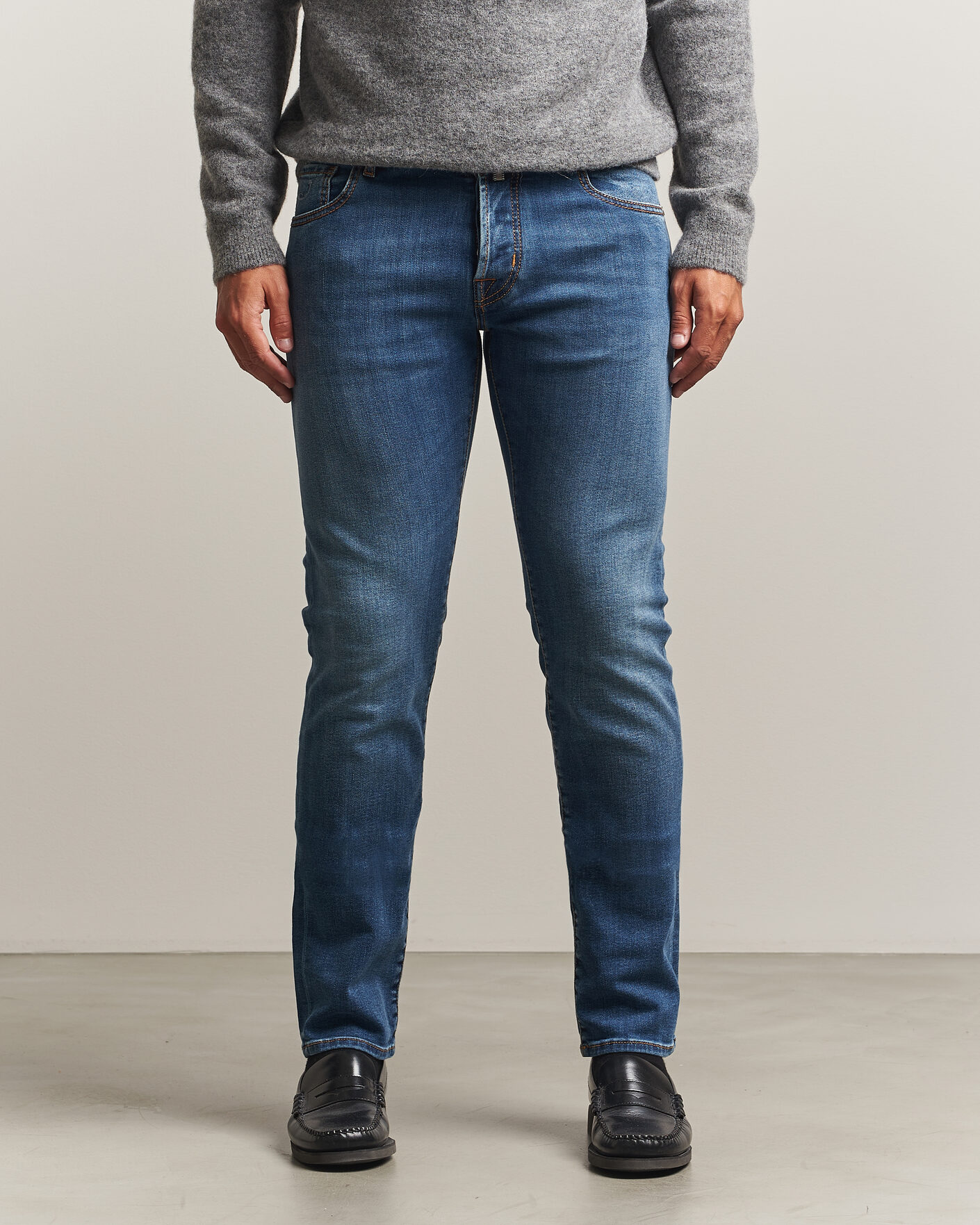Uomini | Jeans | Jacob Cohën | Nick F1 Slim Fit Stretch Jeans Light Blue