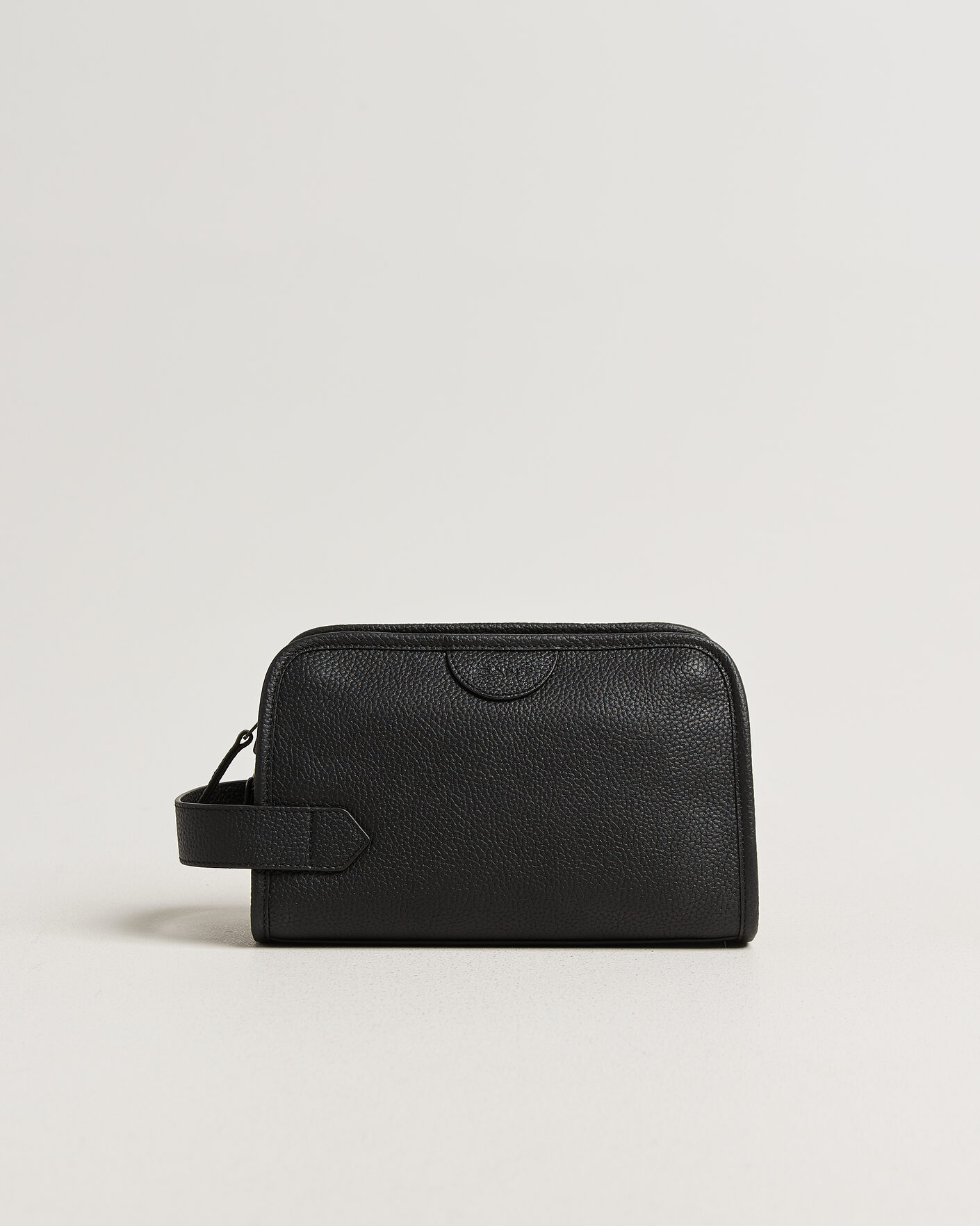 Uomini | Borse | Gant | Grained Leather Wash Bag Black