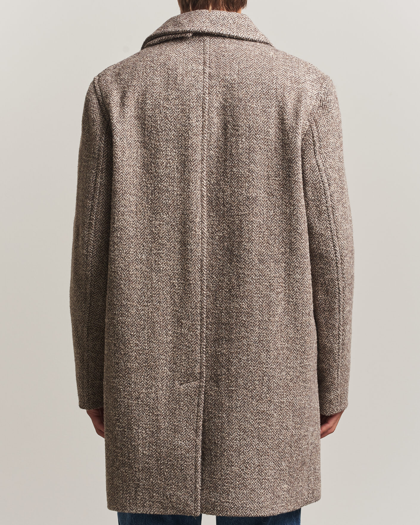 Uomini | Giacche | Gant | Wool Car Coat Mist Taupe