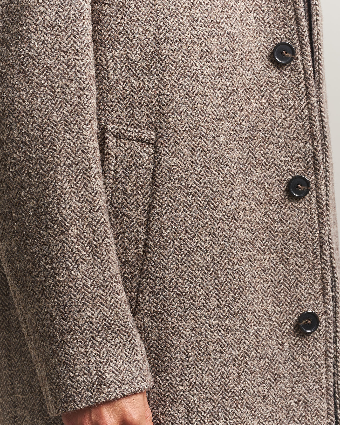 Uomini | Giacche | Gant | Wool Car Coat Mist Taupe