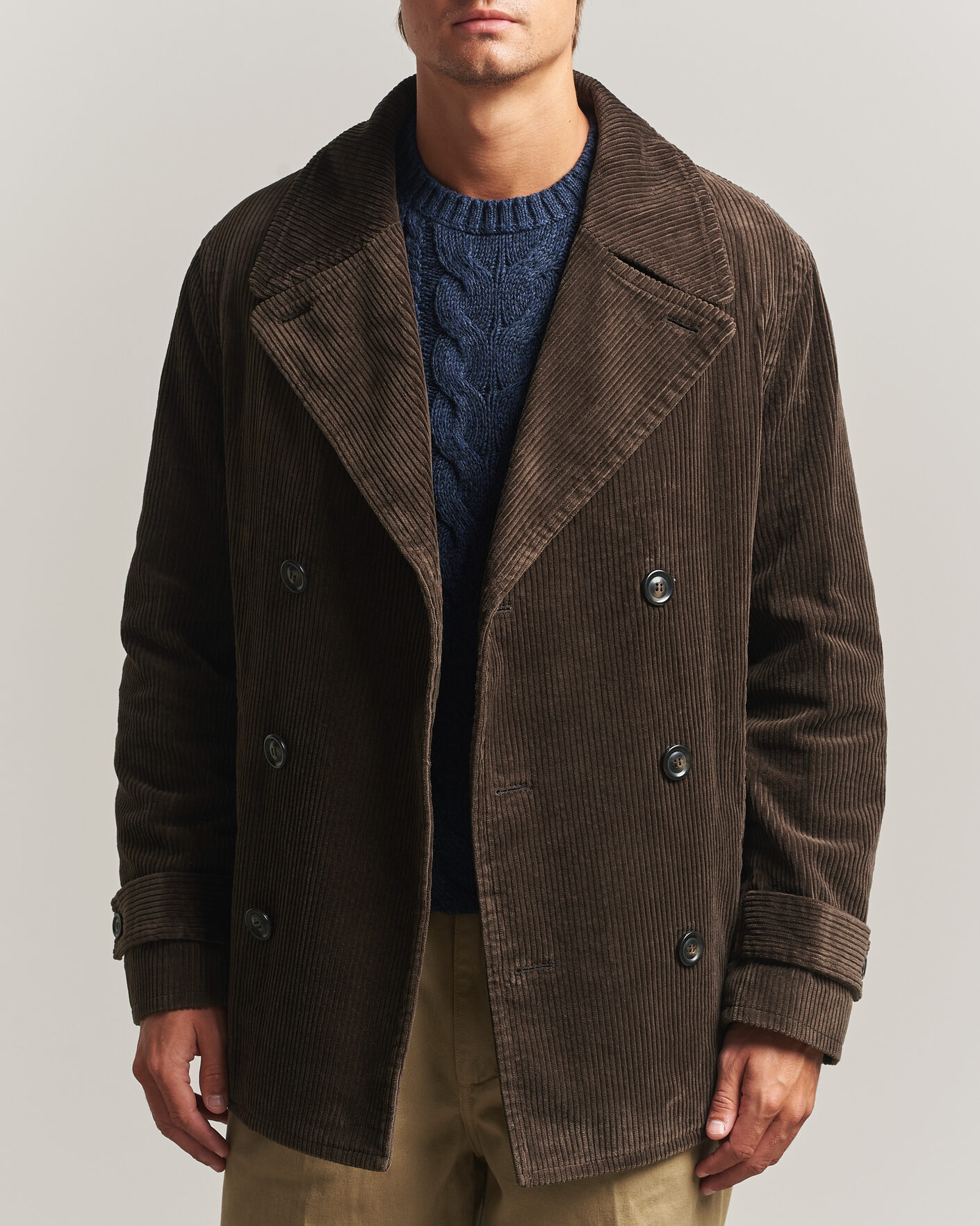 Uomini | Giacche | Gant | Corduroy Peacoat Black Brown