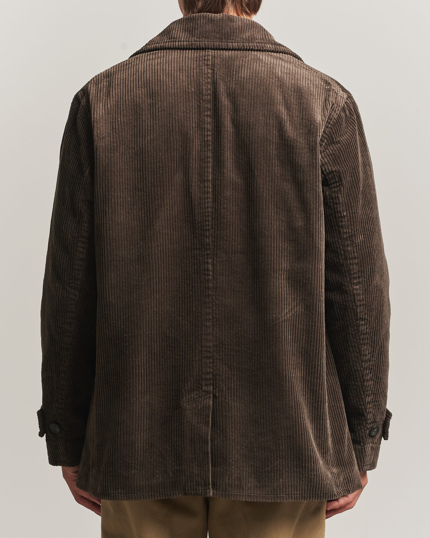 Uomini | Giacche | Gant | Corduroy Peacoat Black Brown