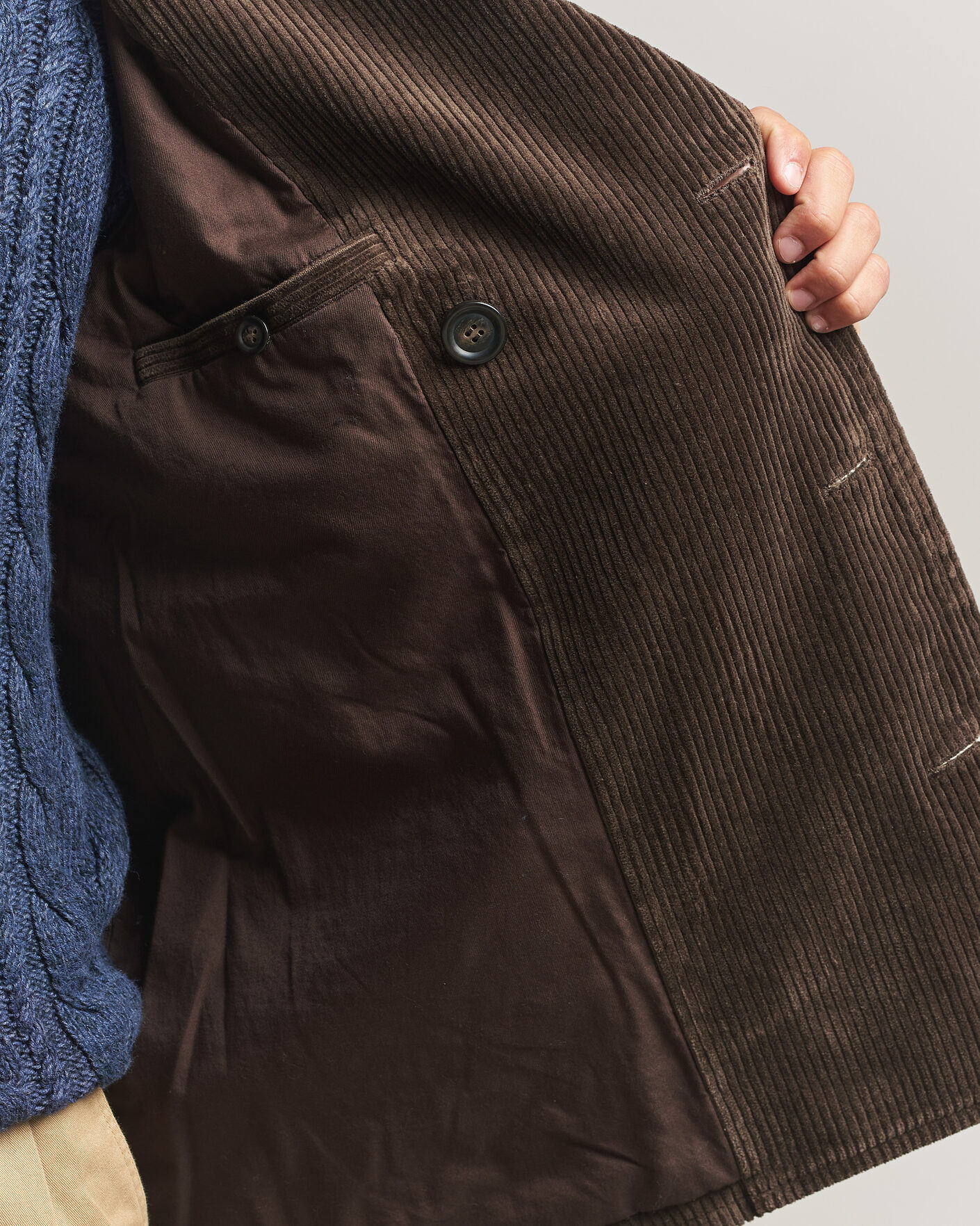 Uomini | Giacche | Gant | Corduroy Peacoat Black Brown