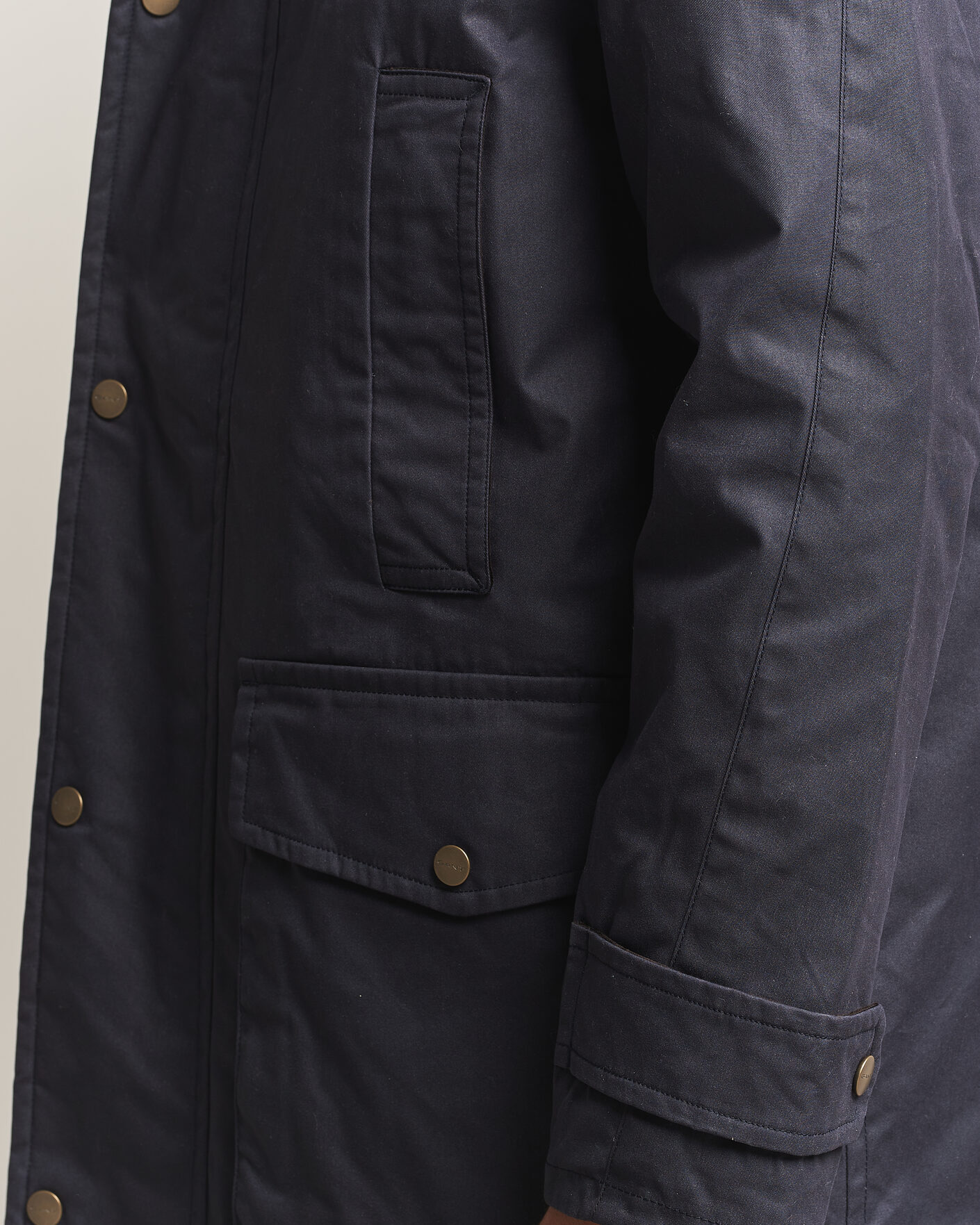 Uomini | Giacche | Gant | Waxed Double Decker Jacket Evening Blue