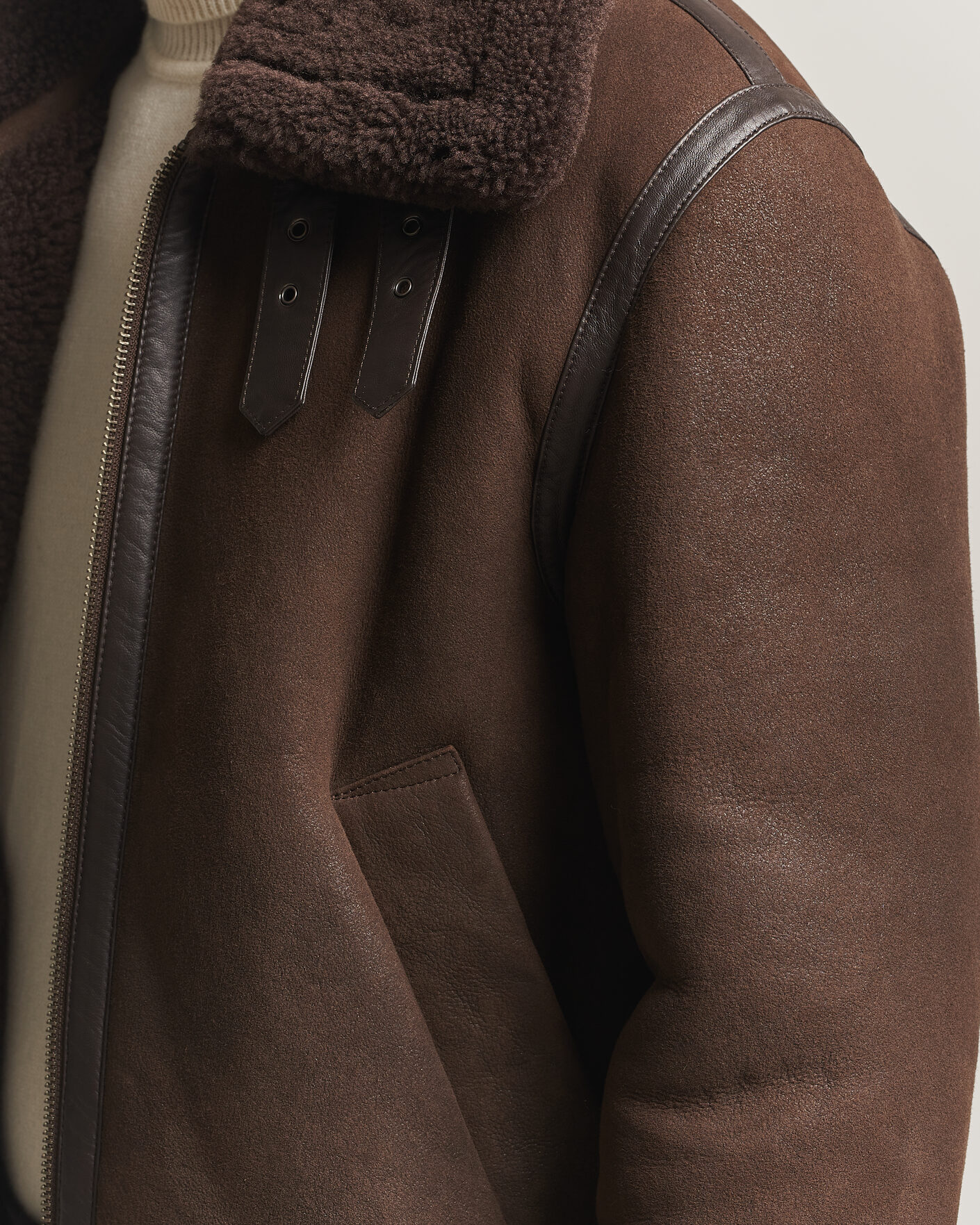 Uomini | Giacche | Gant | Classic Shearling Jacket Black Brown