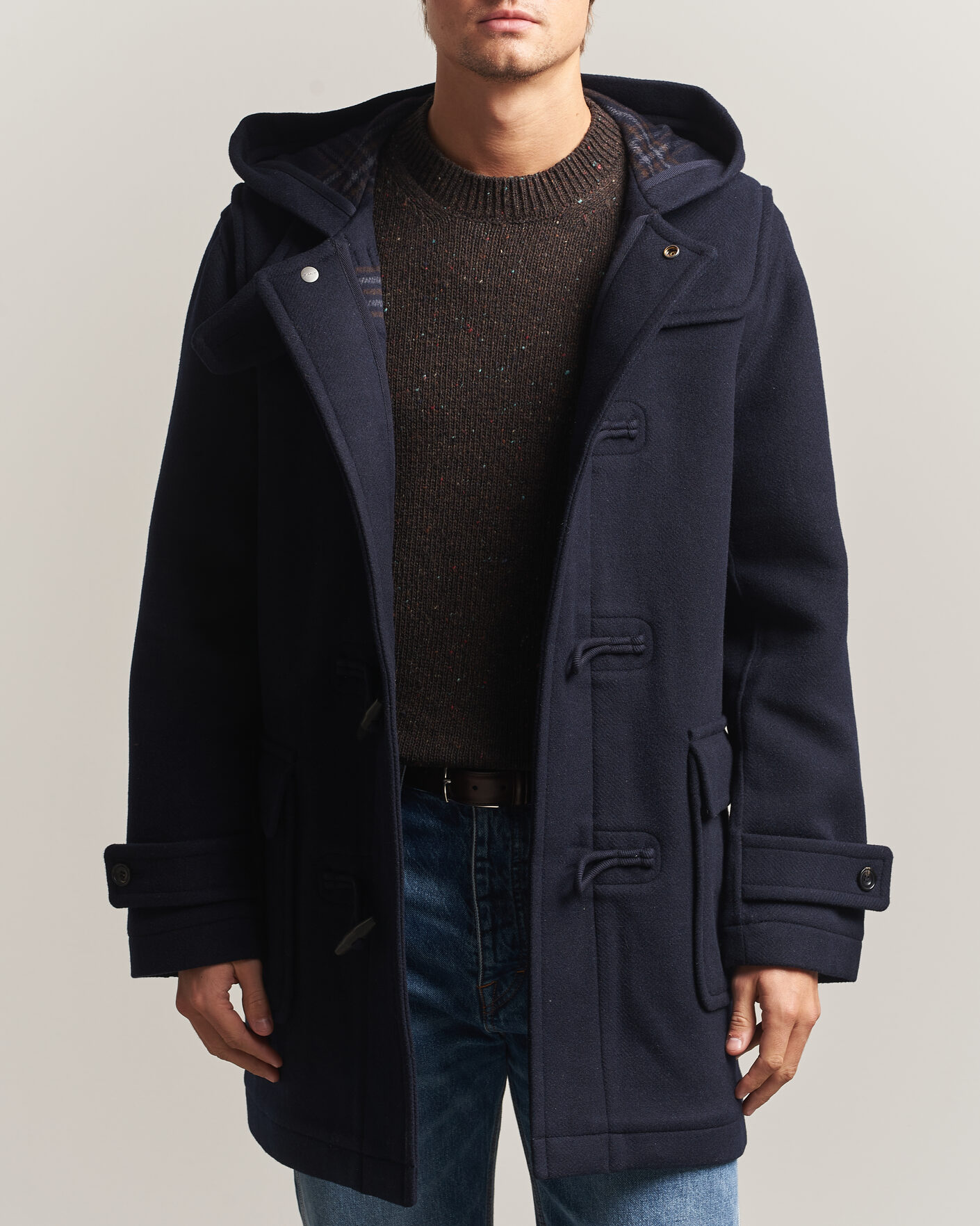Uomini | Giacche | Gant | Classic Wool Duffle Coat Evening Blue