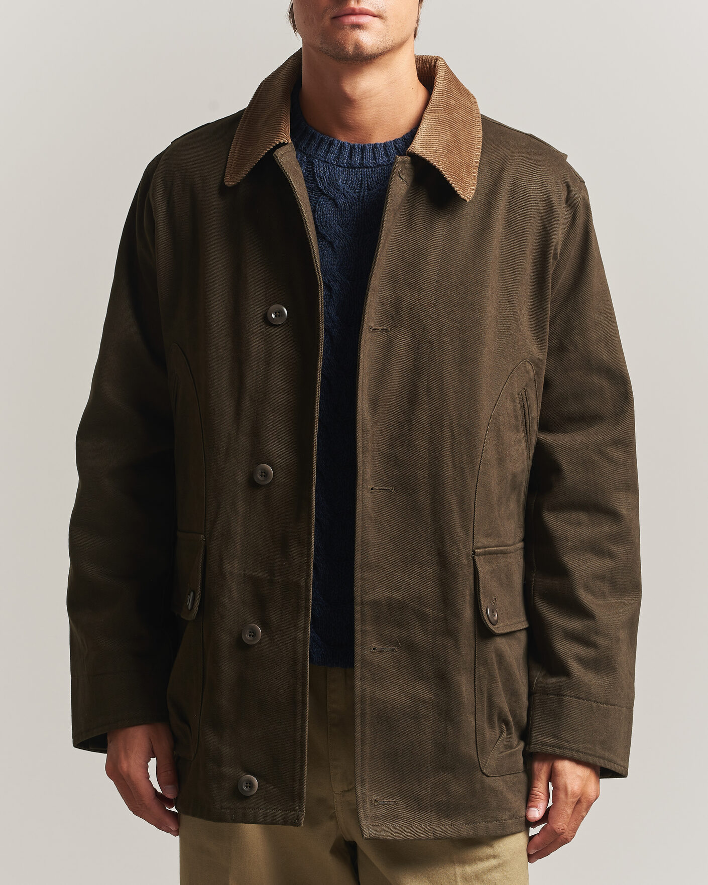Uomini | Giacche | Gant | Moleskin Decker Jacket Dark Moss Green